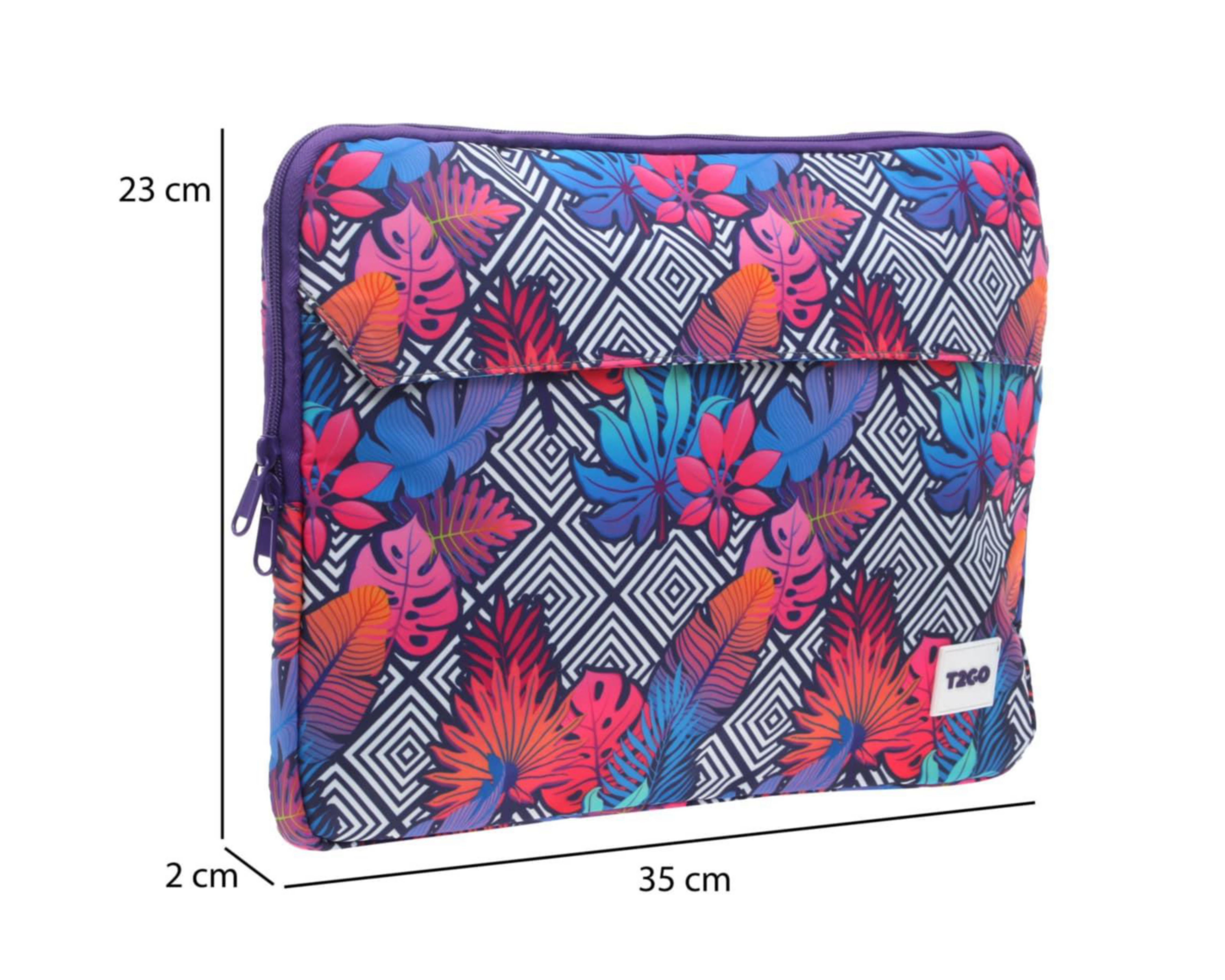 Foto 8 pulgar | Funda para Laptop T2GO 15.6" Azul/Rosa