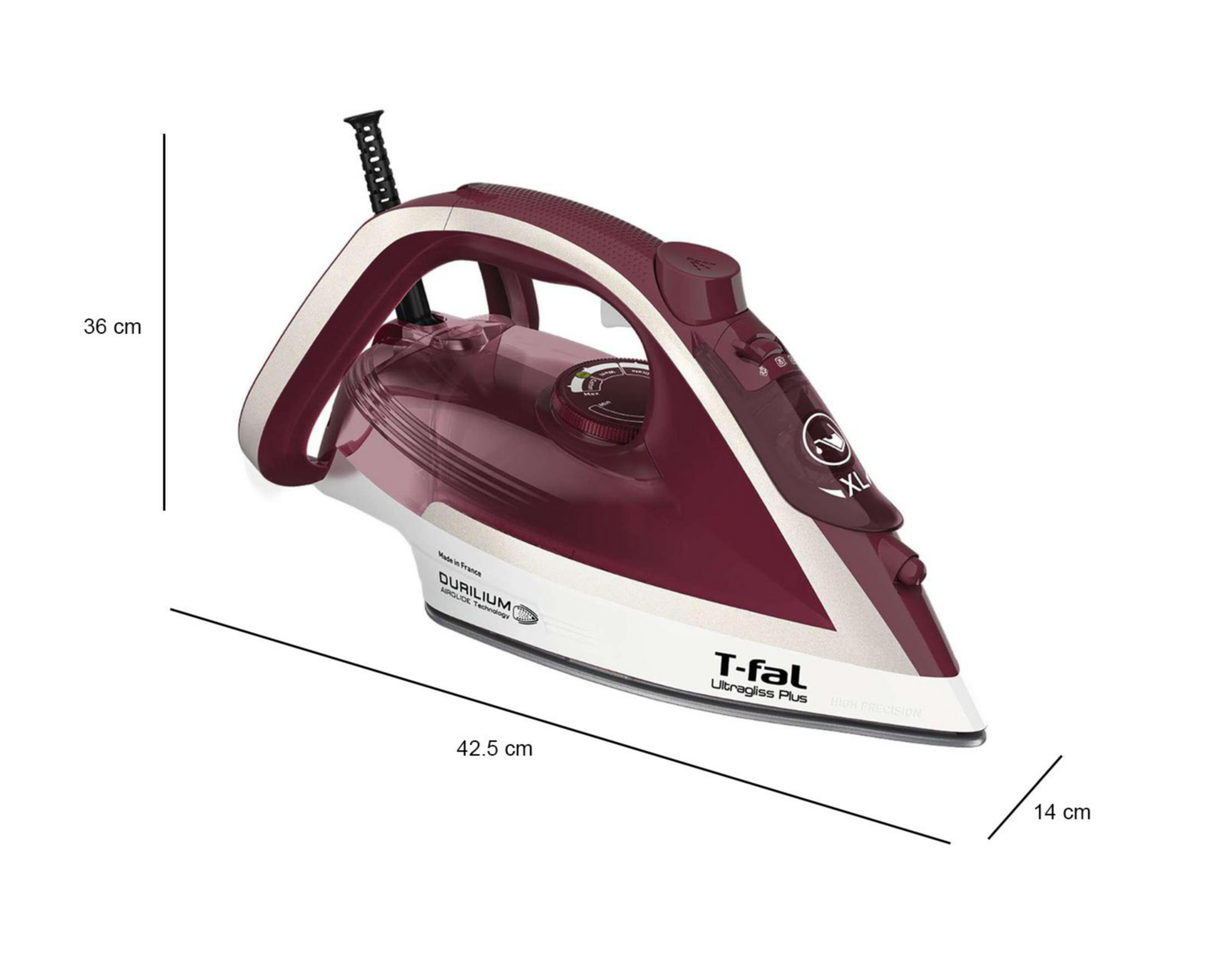 Foto 5 pulgar | Plancha T-FAL FV6811X0 de 1,800 W color Tinto