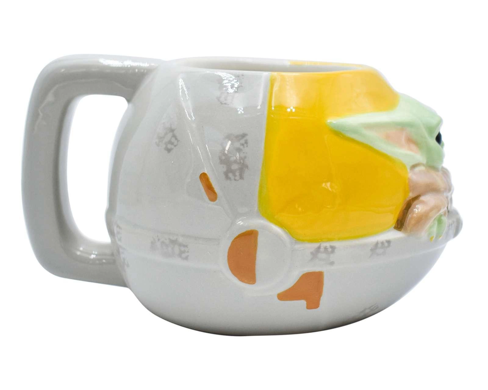 Foto 4 pulgar | Taza de Cerámica Mandalorian The Child Gris