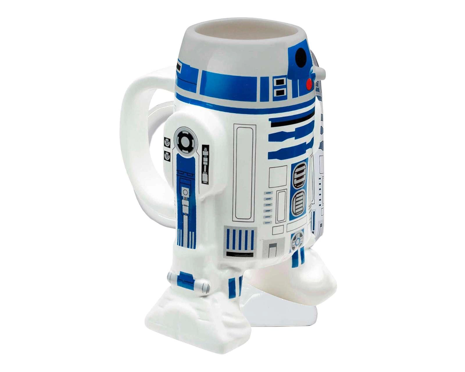 Foto 2 pulgar | Taza de Cerámica R2D2 Blanca