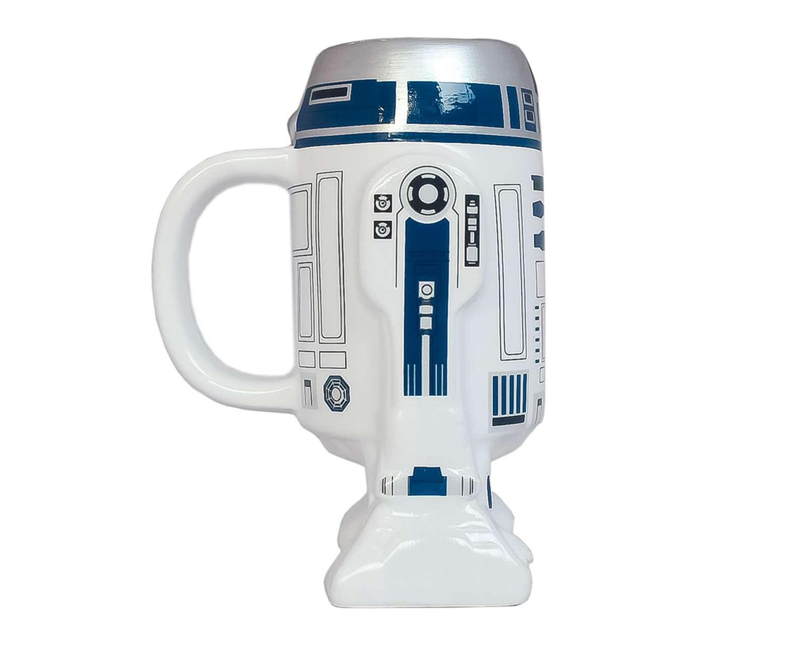 Foto 4 pulgar | Taza de Cerámica R2D2 Blanca