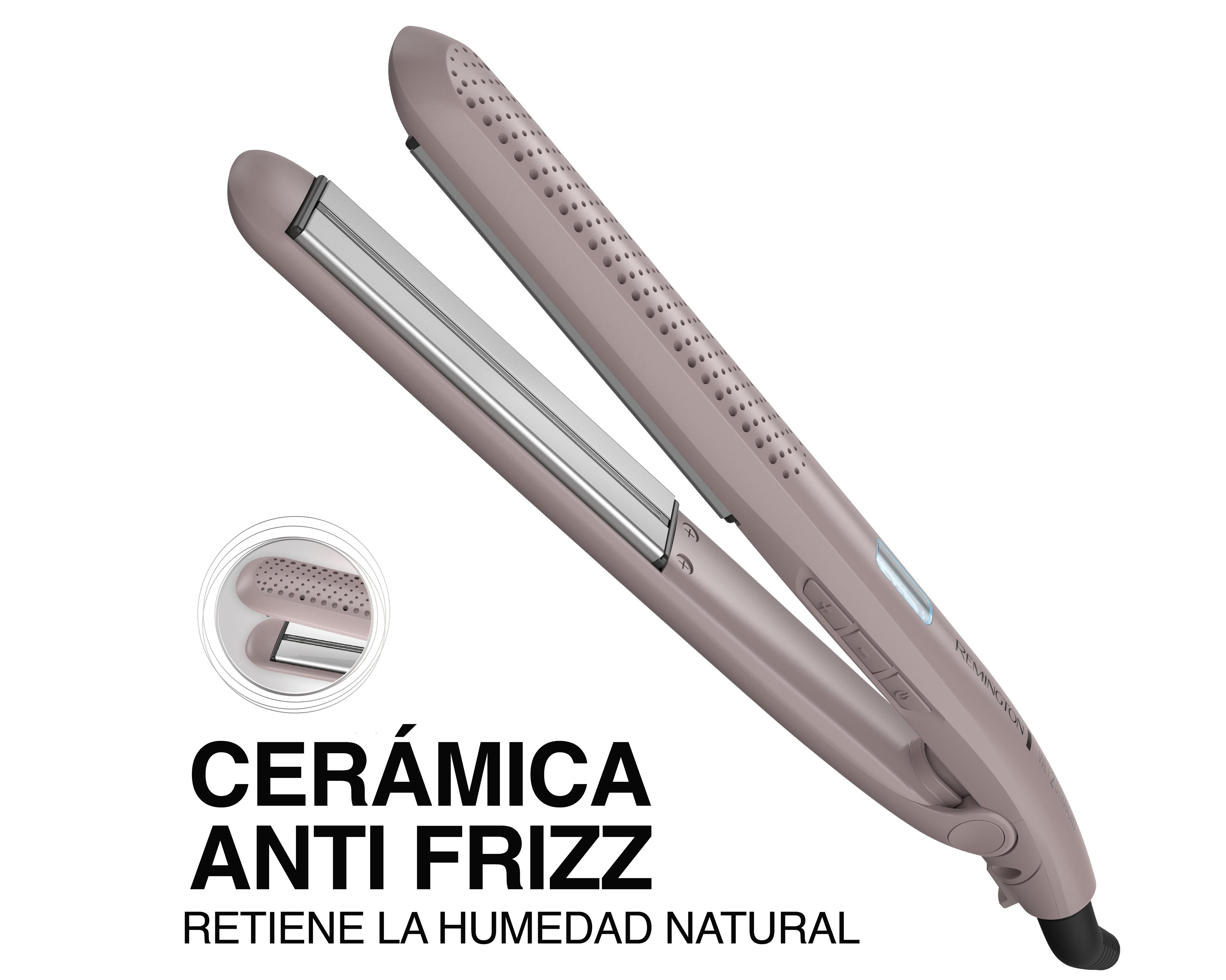 Foto 4 pulgar | Plancha de Cabello Remington Wet2straight para Cabello Húmedo y Seco Cerámica Anti Frizz