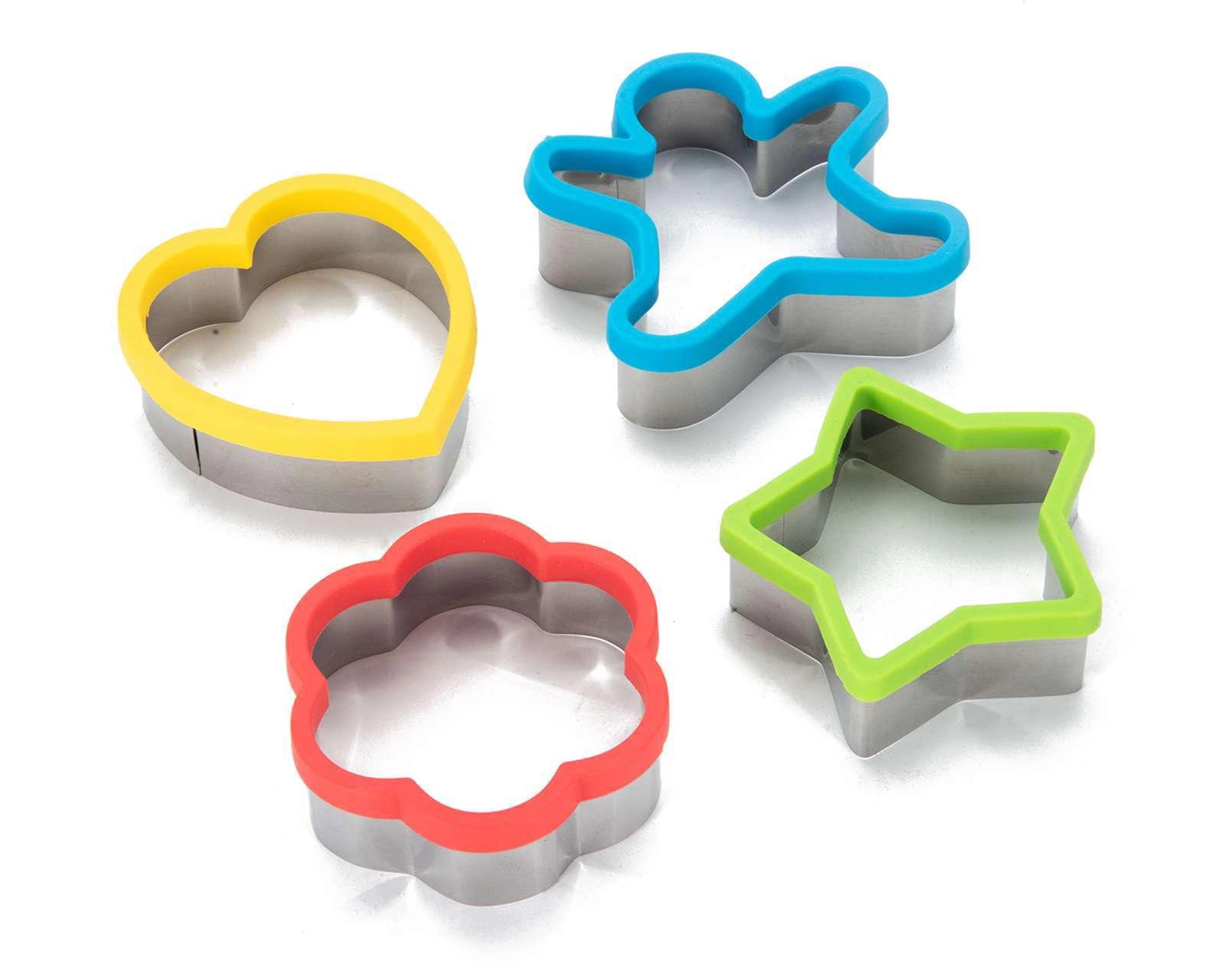 Foto 1 | Moldes Cortadores de Galletas de Acero Inoxidable 4 Piezas