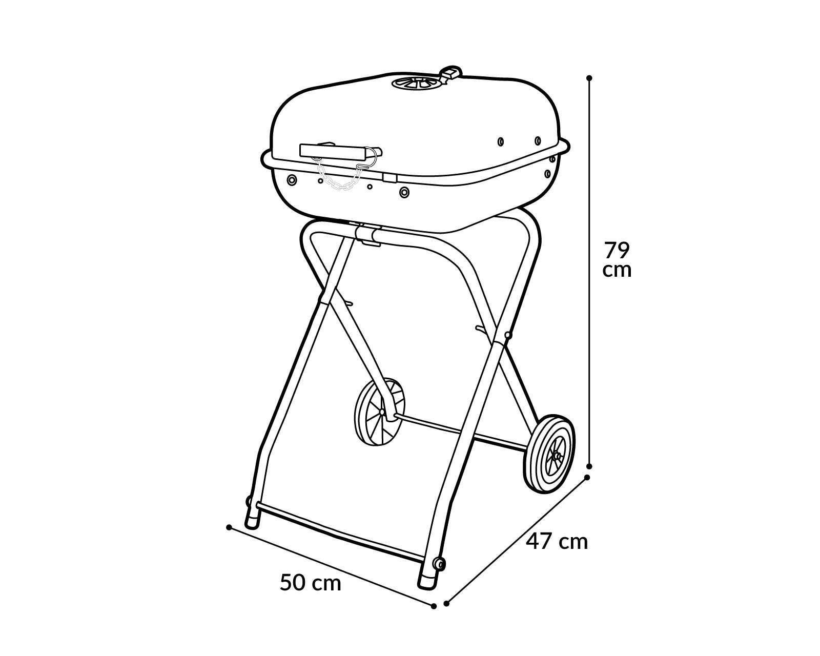 Foto 7 pulgar | Asador de Carbón Congo Master Grill 20"