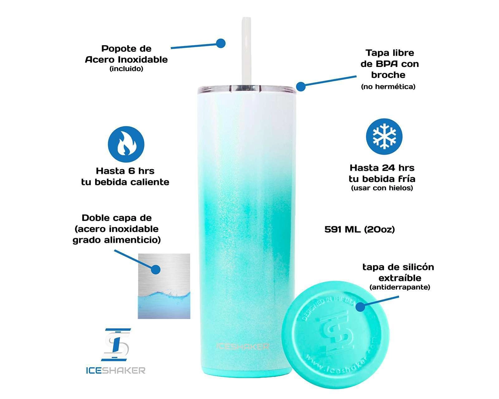 Foto 6 pulgar | Termo Ice Shaker Menta de 591 ml