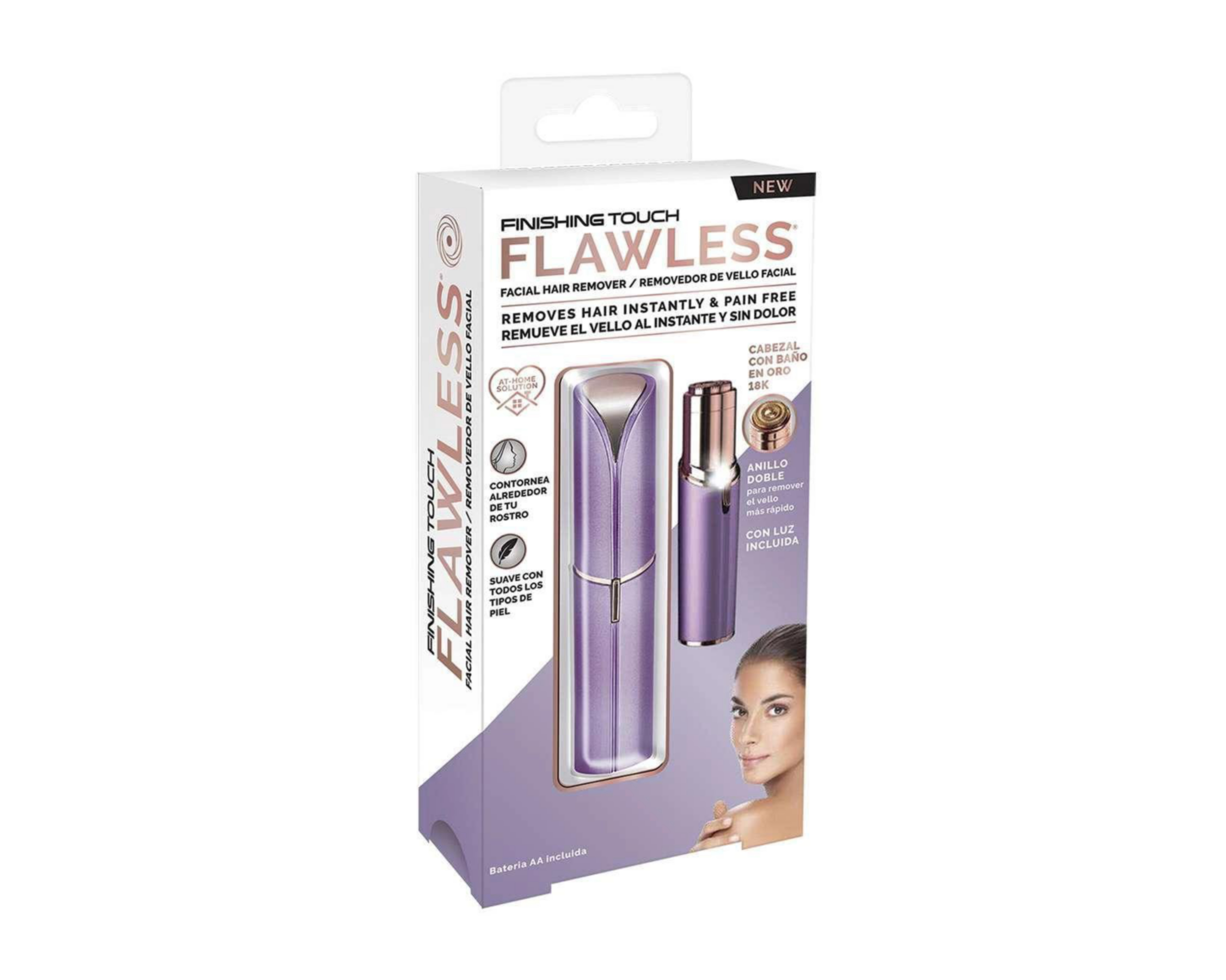 Foto 2 | Recortadora de Vello Flawless Lavanda 3.0