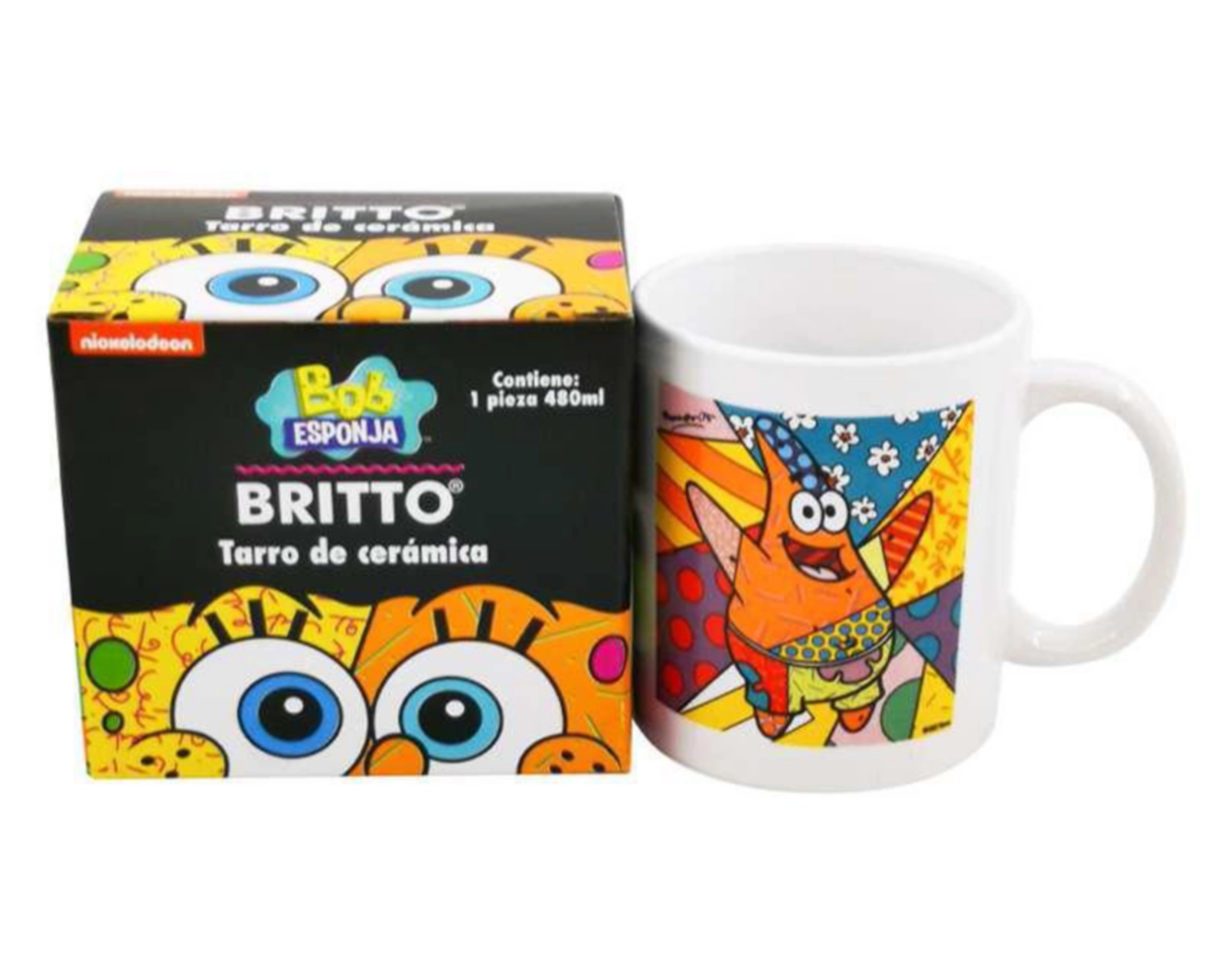 Foto 4 pulgar | Taza de Cerámica Bob Esponja 473 ml