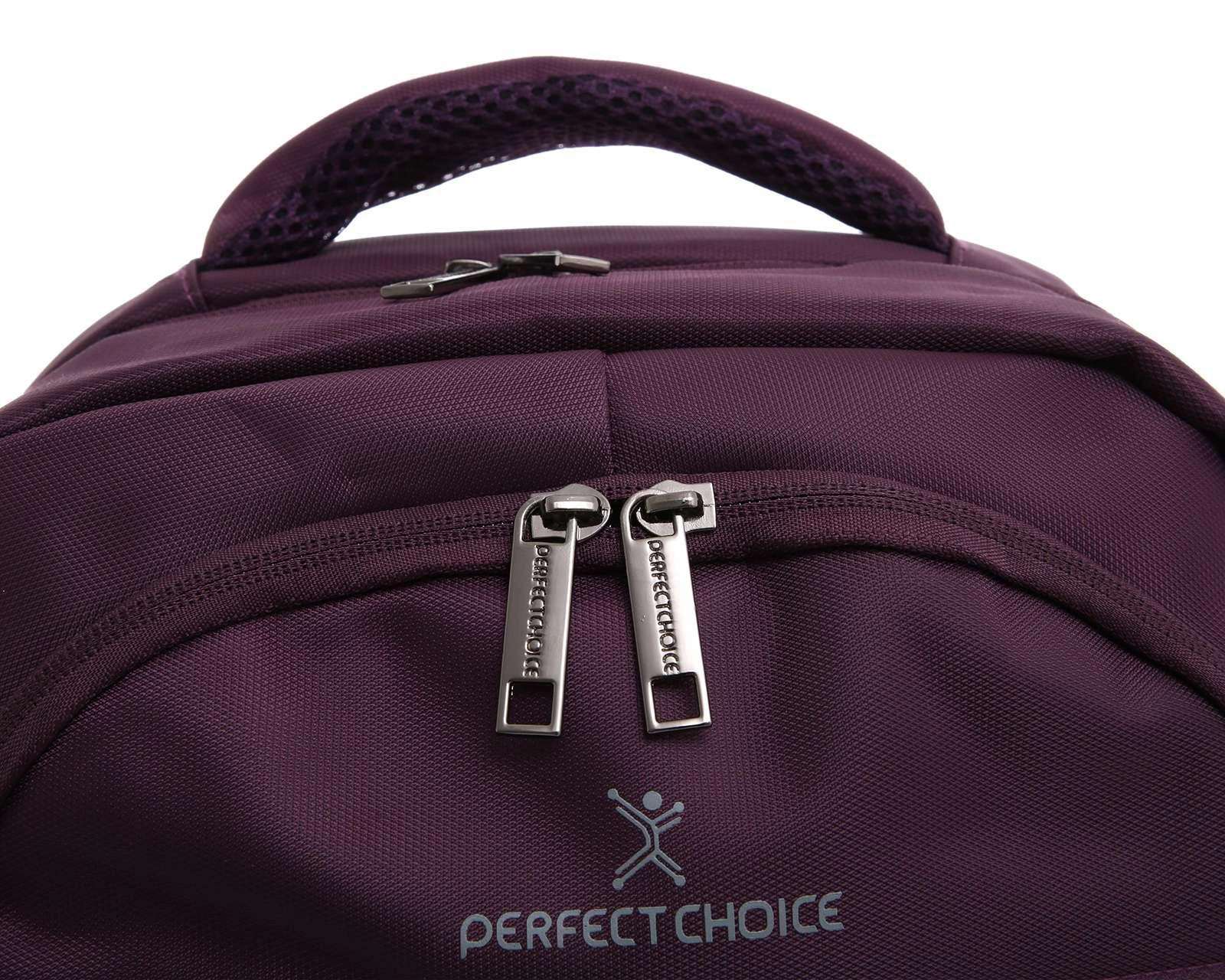 Foto 6 pulgar | Mochila para Laptop Perfect Choice 17" Morado