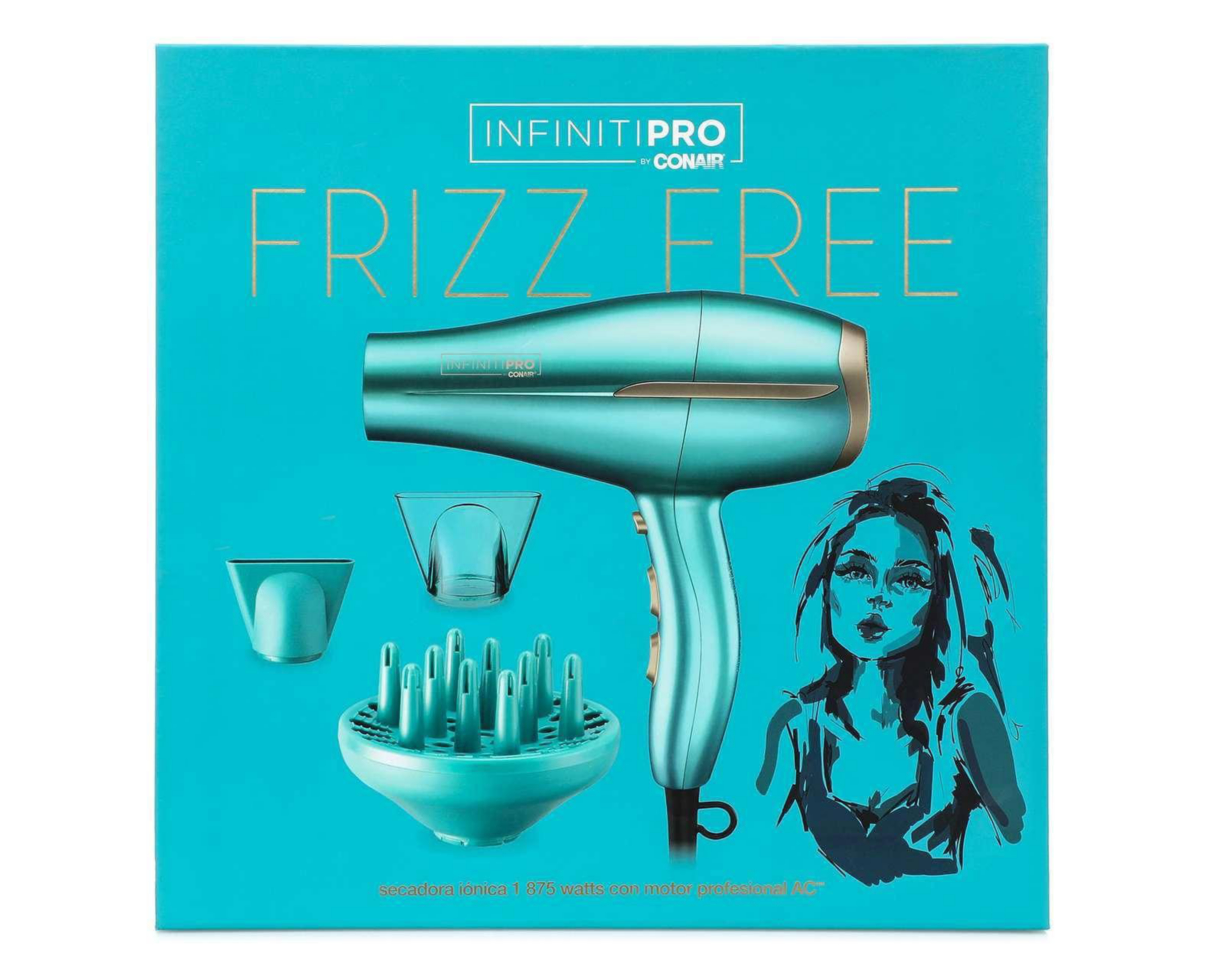 Foto 5 | Secadora de Cabello Conair Frizz Free 750ES