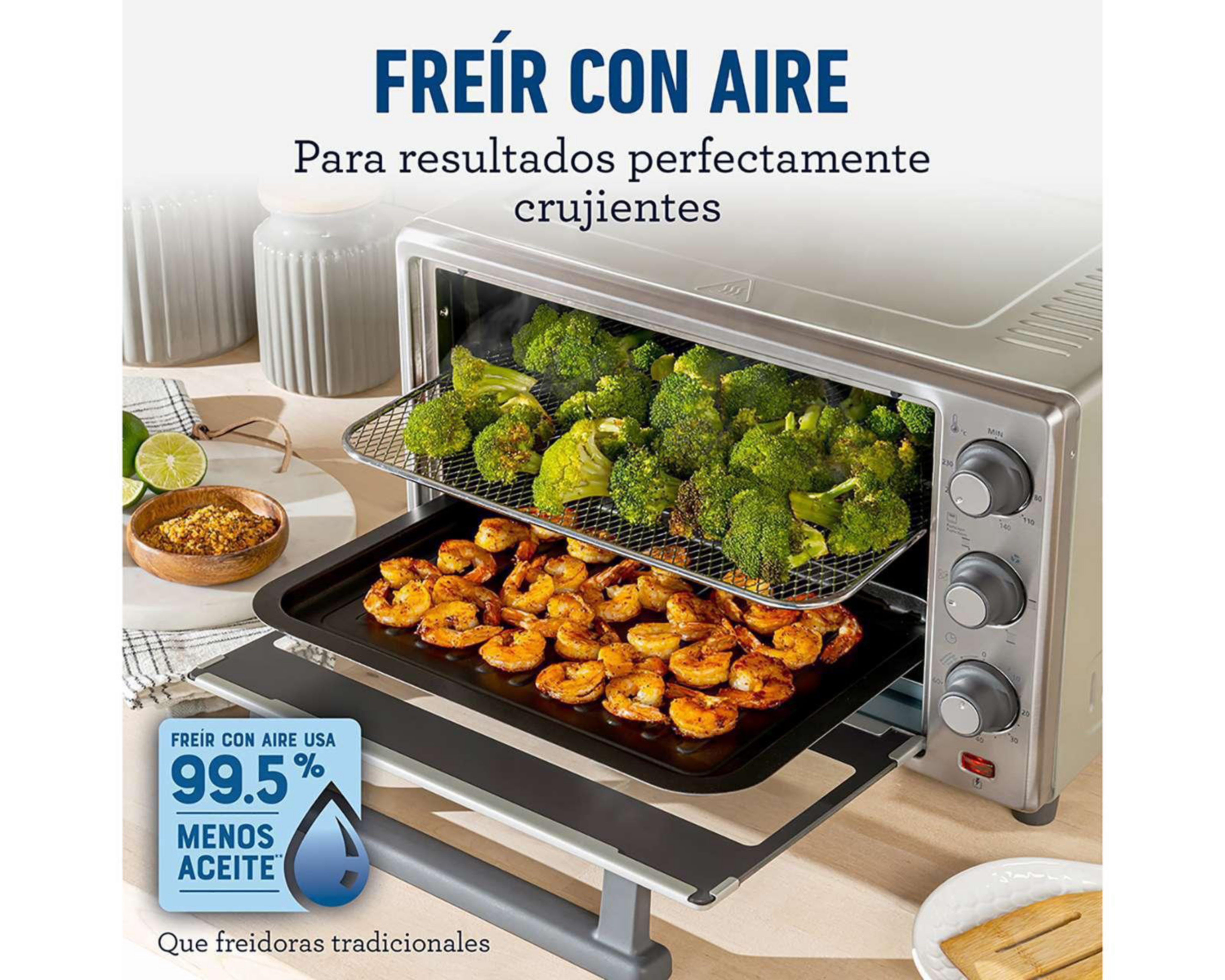 Foto 3 pulgar | Horno Eléctrico con Freidora de Aire Oster 35 L