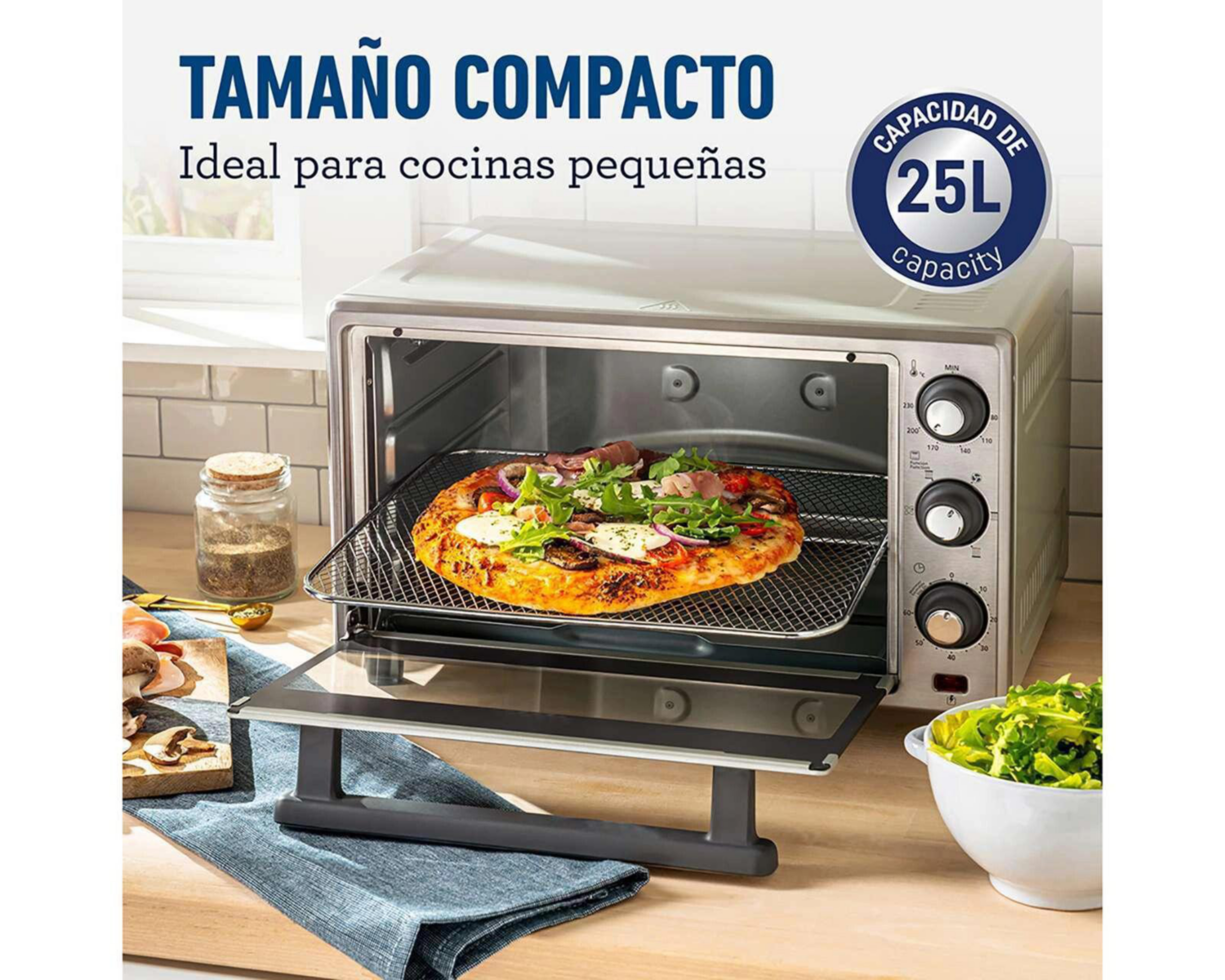 Foto 4 pulgar | Horno Eléctrico con Freidora de Aire Oster 35 L