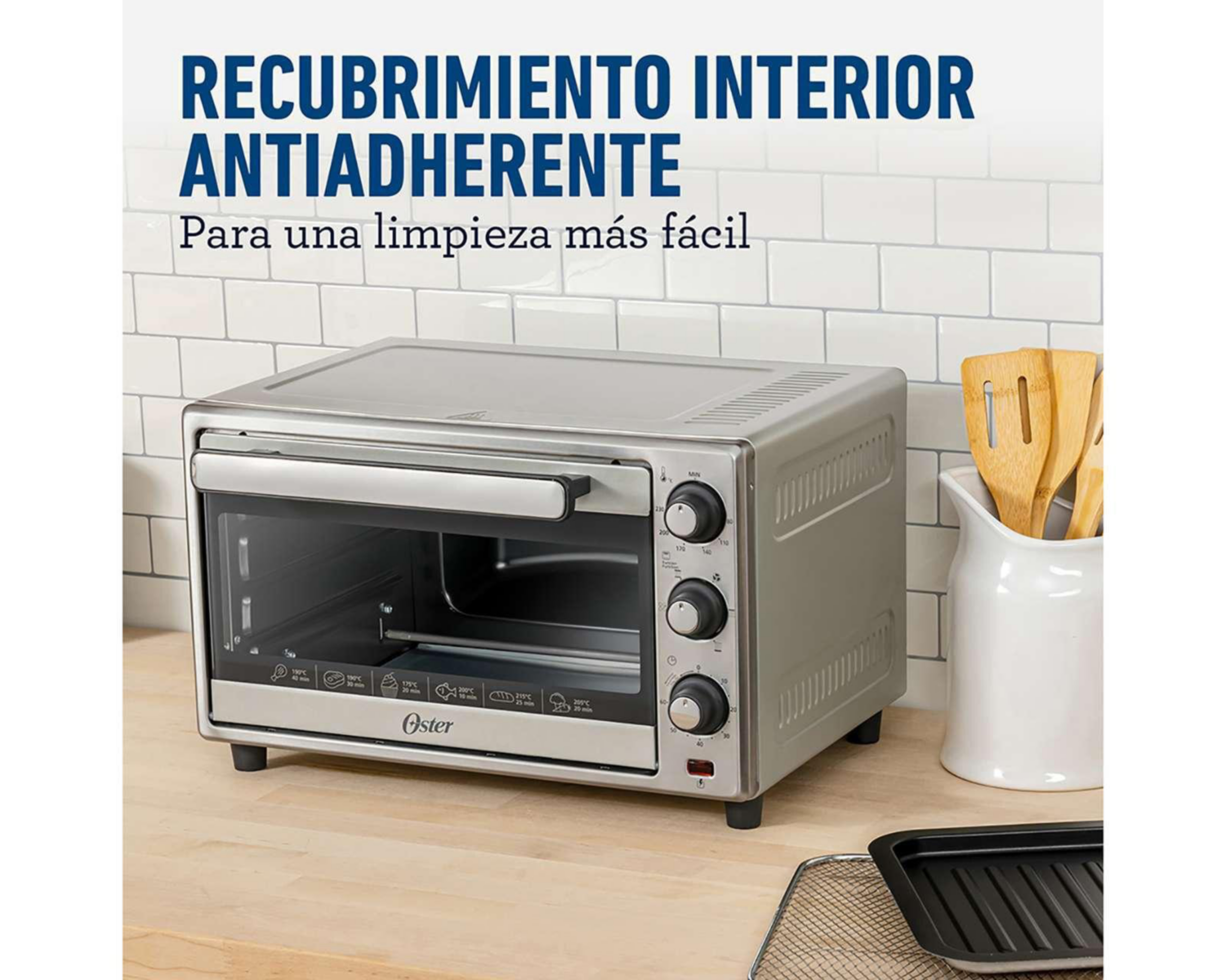 Foto 4 | Horno Eléctrico con Freidora de Aire Oster 35 L