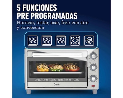 Foto 5 | Horno Eléctrico con Freidora de Aire Oster 35 L