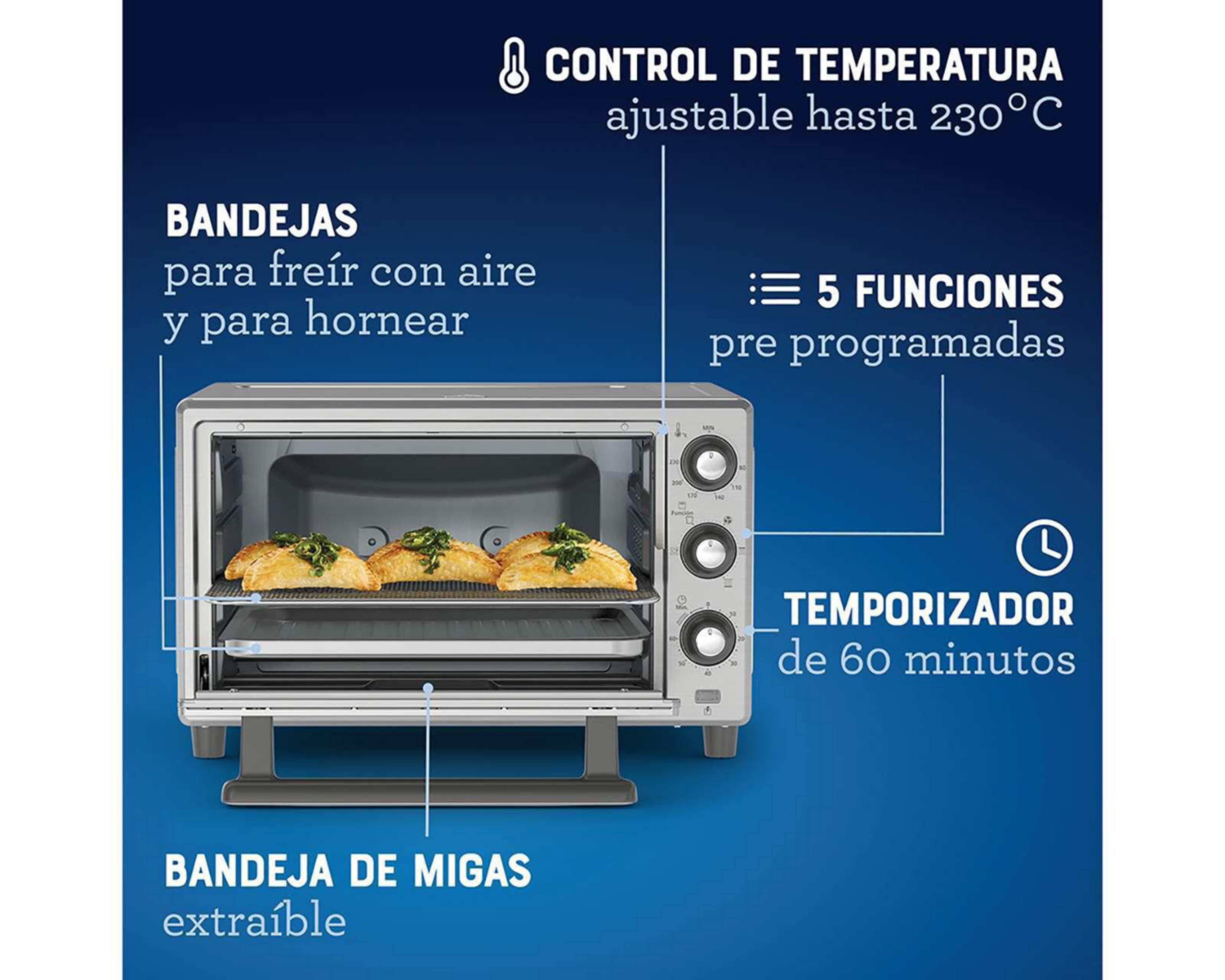 Foto 7 pulgar | Horno Eléctrico con Freidora de Aire Oster 35 L