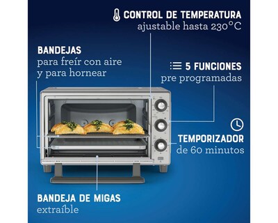 Foto 6 | Horno Eléctrico con Freidora de Aire Oster 35 L