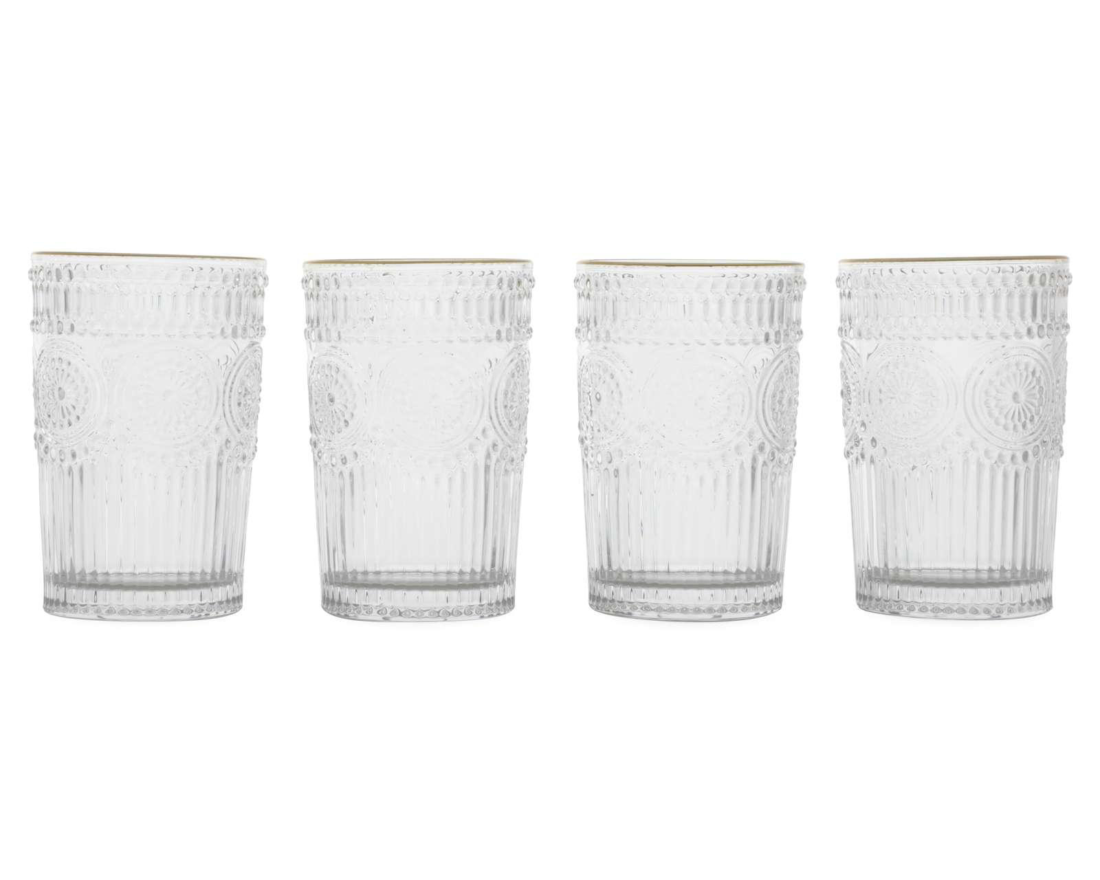 Juego de Vasos de Vidrio Starhaus 4 Piezas