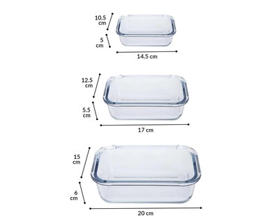 Foto 4 | Contenedor de Vidrio Procook 3 Piezas