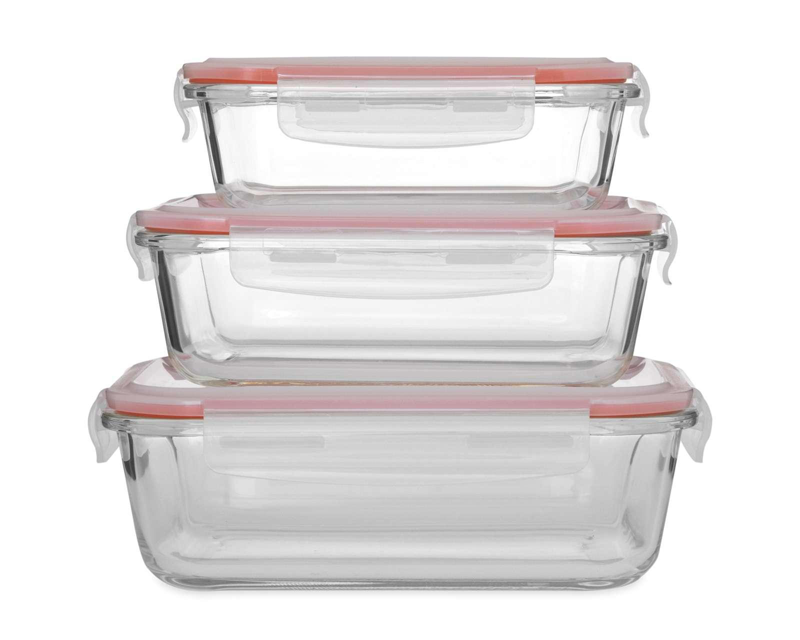 Contenedor de Vidrio Kralix 6 Piezas