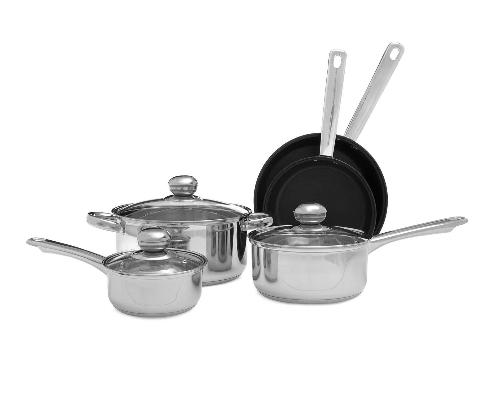 Foto 1 | Batería de Cocina Record 8 Piezas de Acero Inoxidable