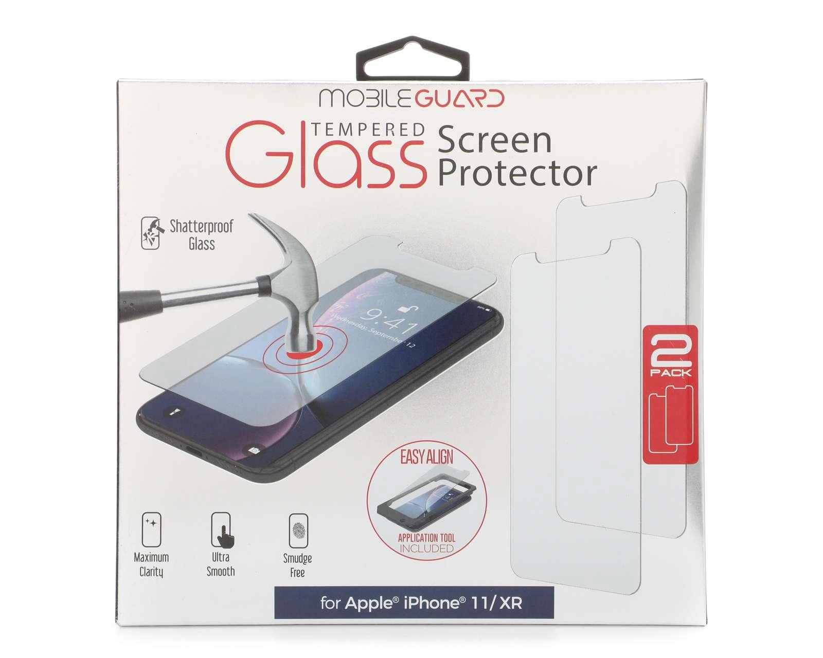 Foto 2 pulgar | Protector de Pantalla Mobile Guard para iPhone 11/ XR 2 Piezas