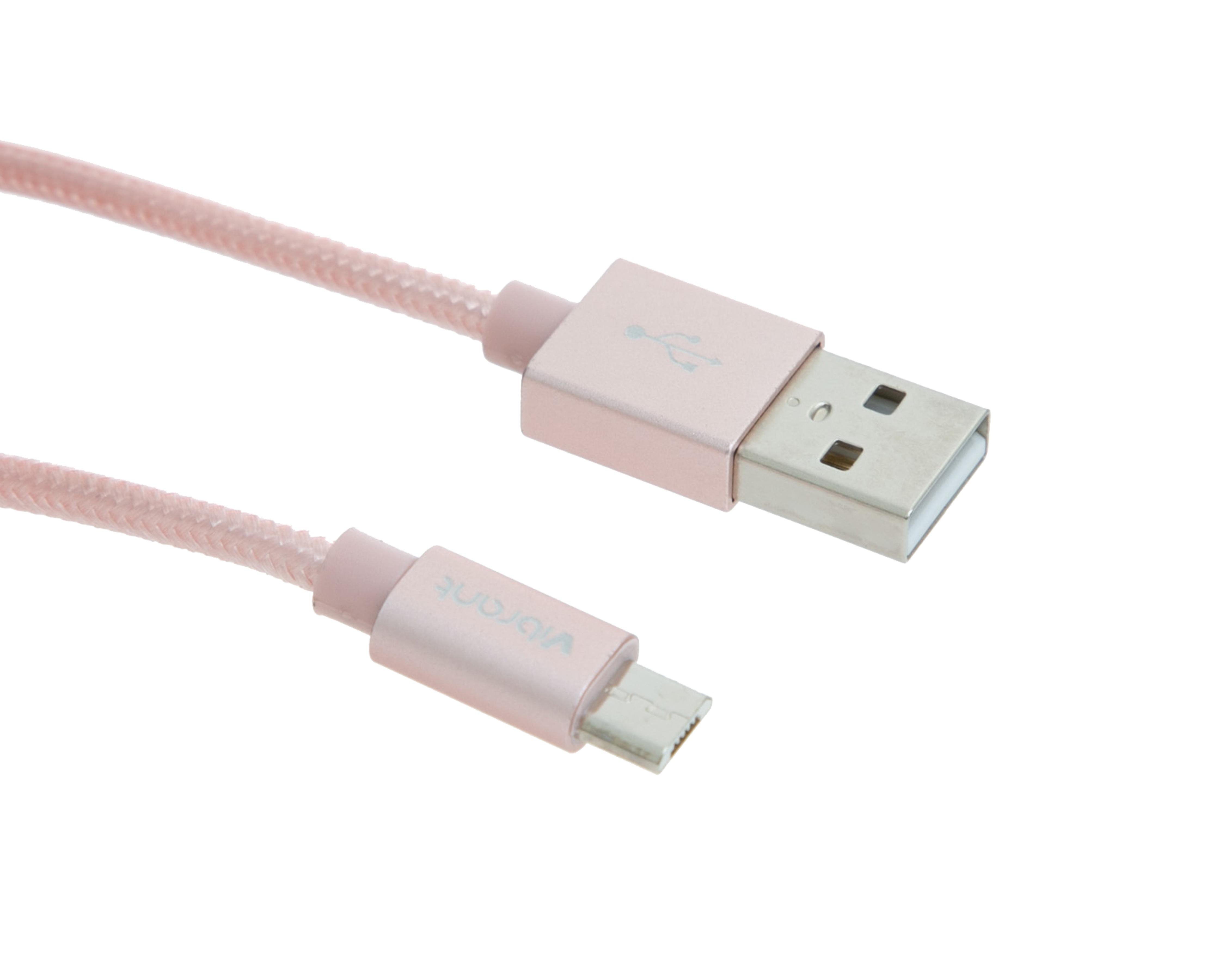 Cable USB a Micro USB Vibrant Metalic 2 Metros