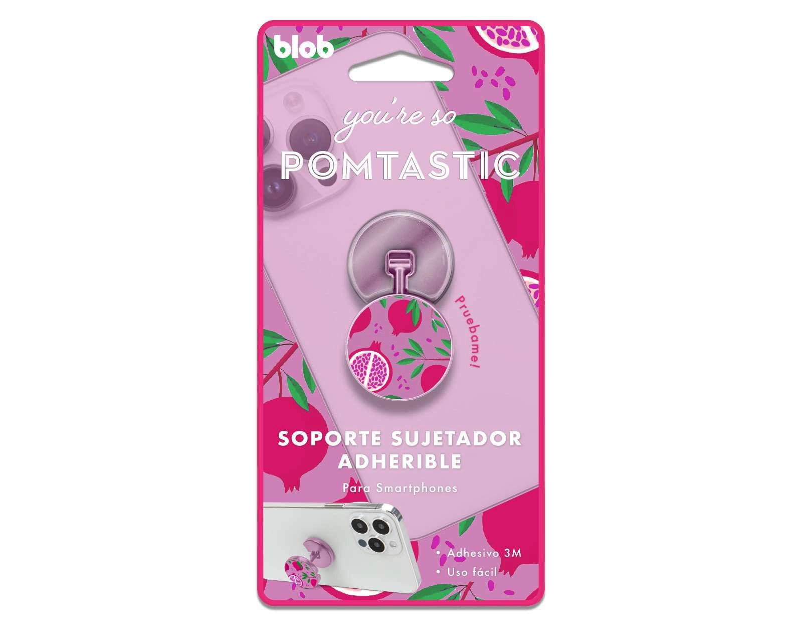 Foto 4 pulgar | Soporte Adherible Blob Rosa para Celular