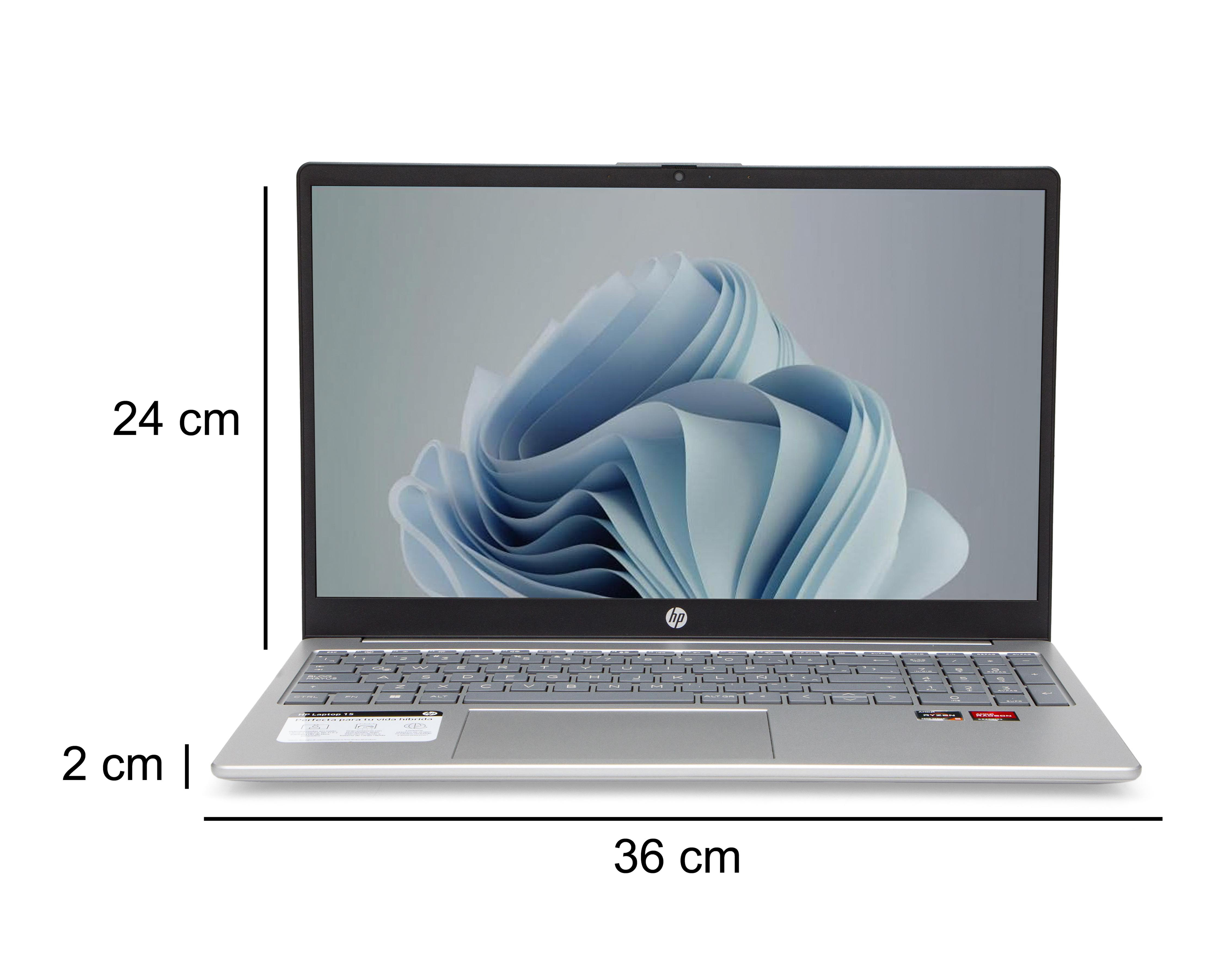 Foto 8 pulgar | Laptop HP 15-FC0079LA 15.6 Pulgadas Windows 11 Home AMD Ryzen 5 8 GB RAM 512 GB SSD Plateada