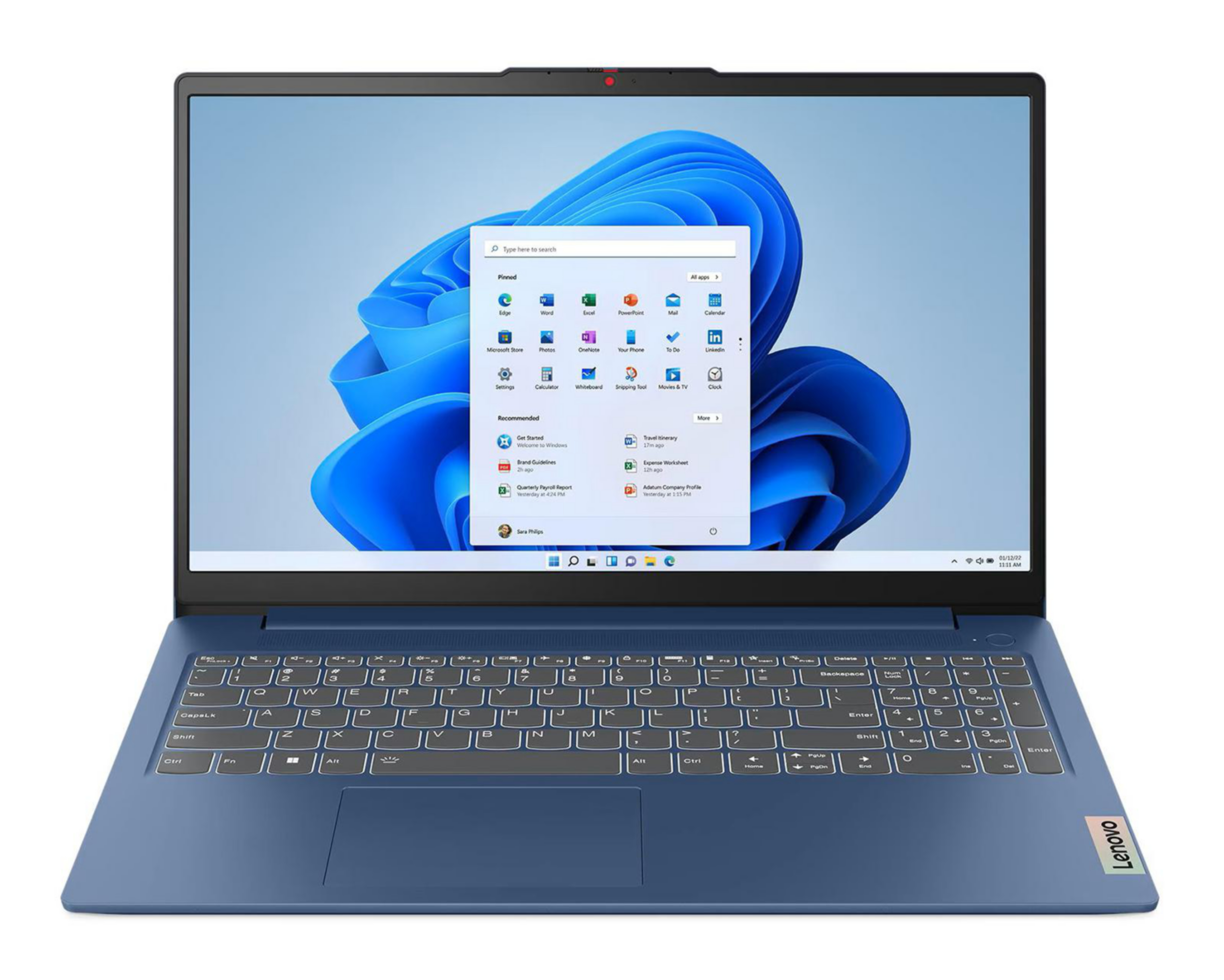 Laptop Lenovo IdeaPad Slim 3 15.6 Pulgadas Windows 11 AMD Ryzen 7 16 GB 1 TB SSD Azul