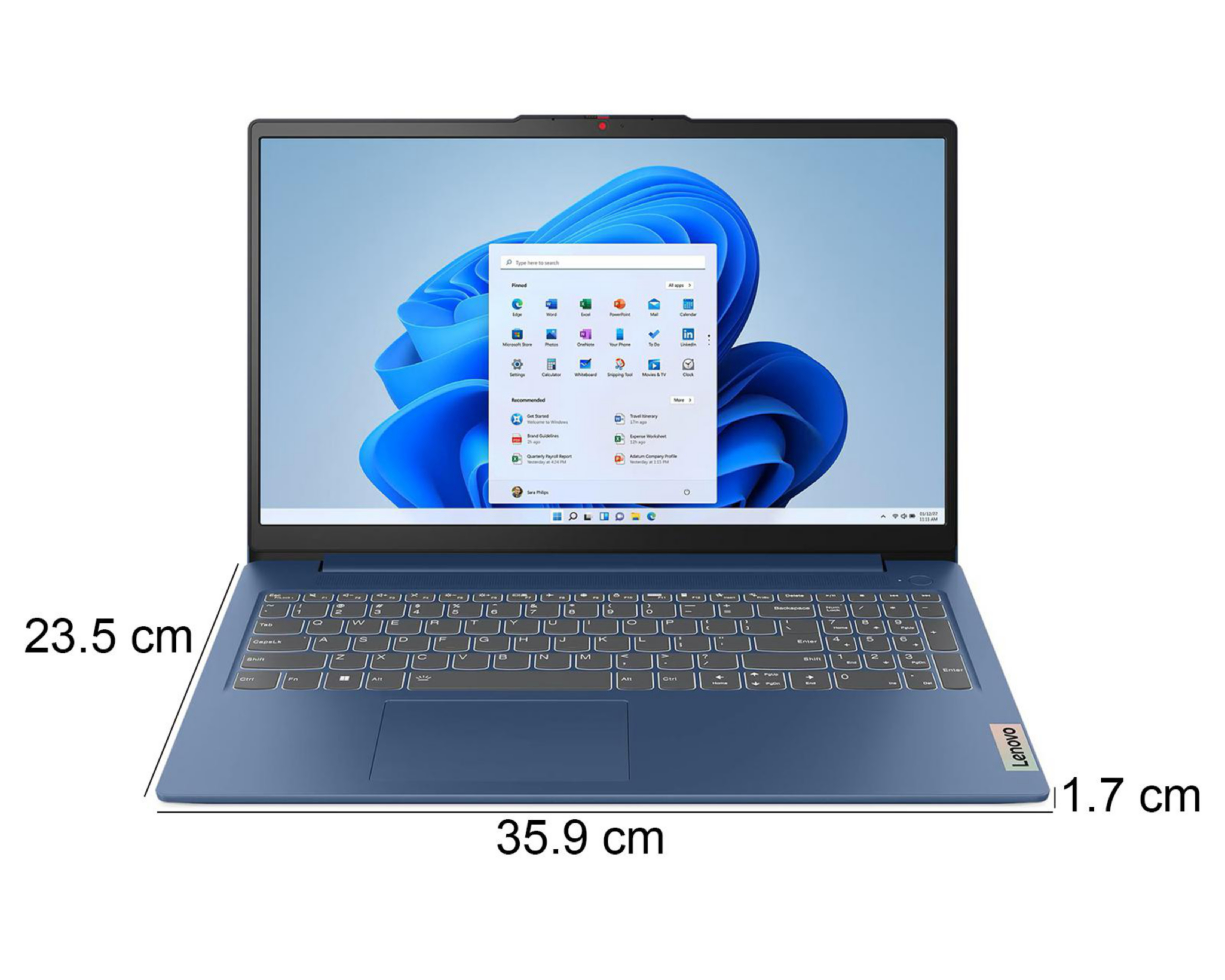 Foto 7 pulgar | Laptop Lenovo IdeaPad Slim 3 15.6 Pulgadas Windows 11 AMD Ryzen 7 16 GB 1 TB SSD Azul