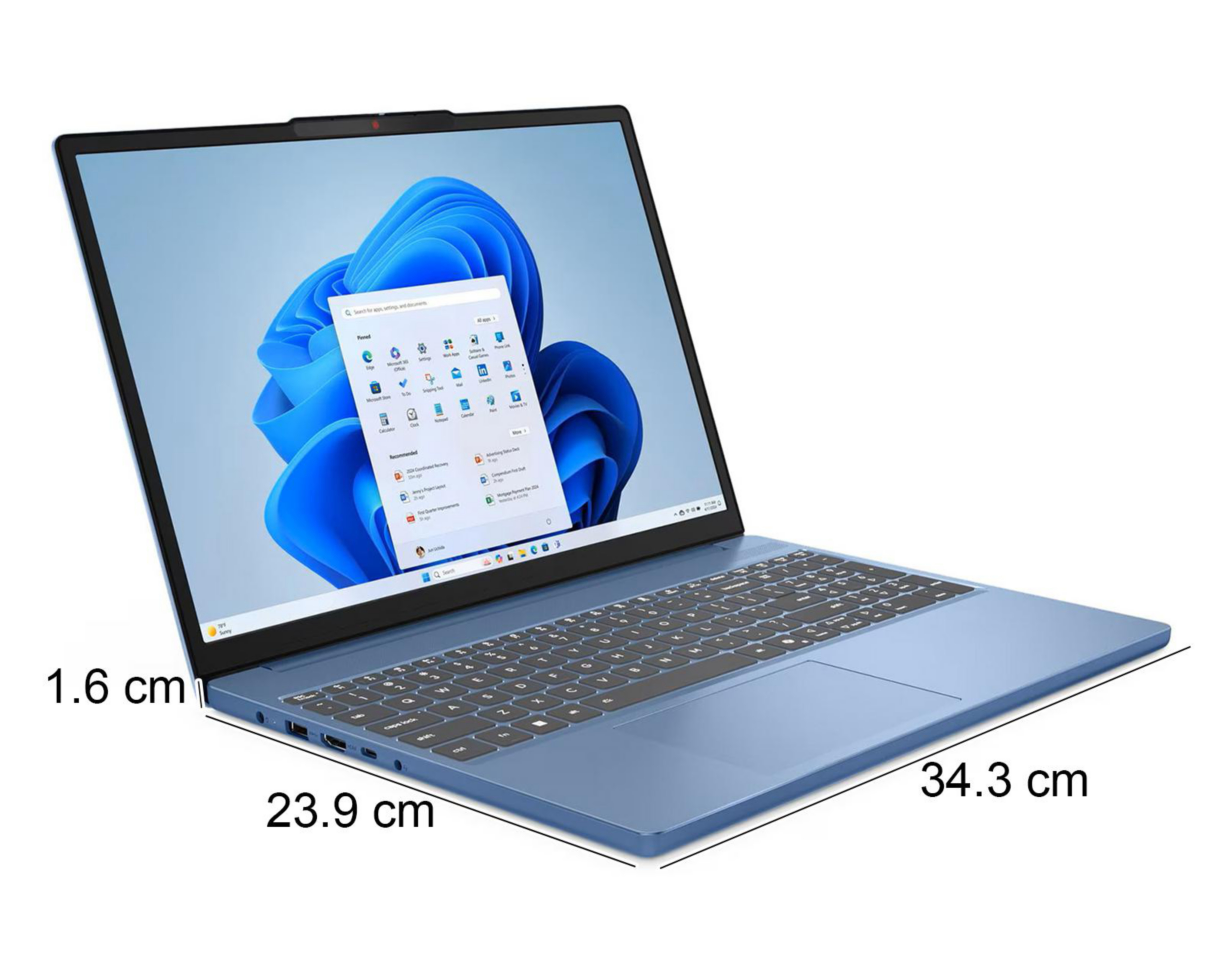 Foto 8 pulgar | Laptop Lenovo IdeaPad Slim 15IRH10 I7 15.3 Pulgadas Windows 11 Intel Core i7 16 GB RAM 512 GB SSD Azul