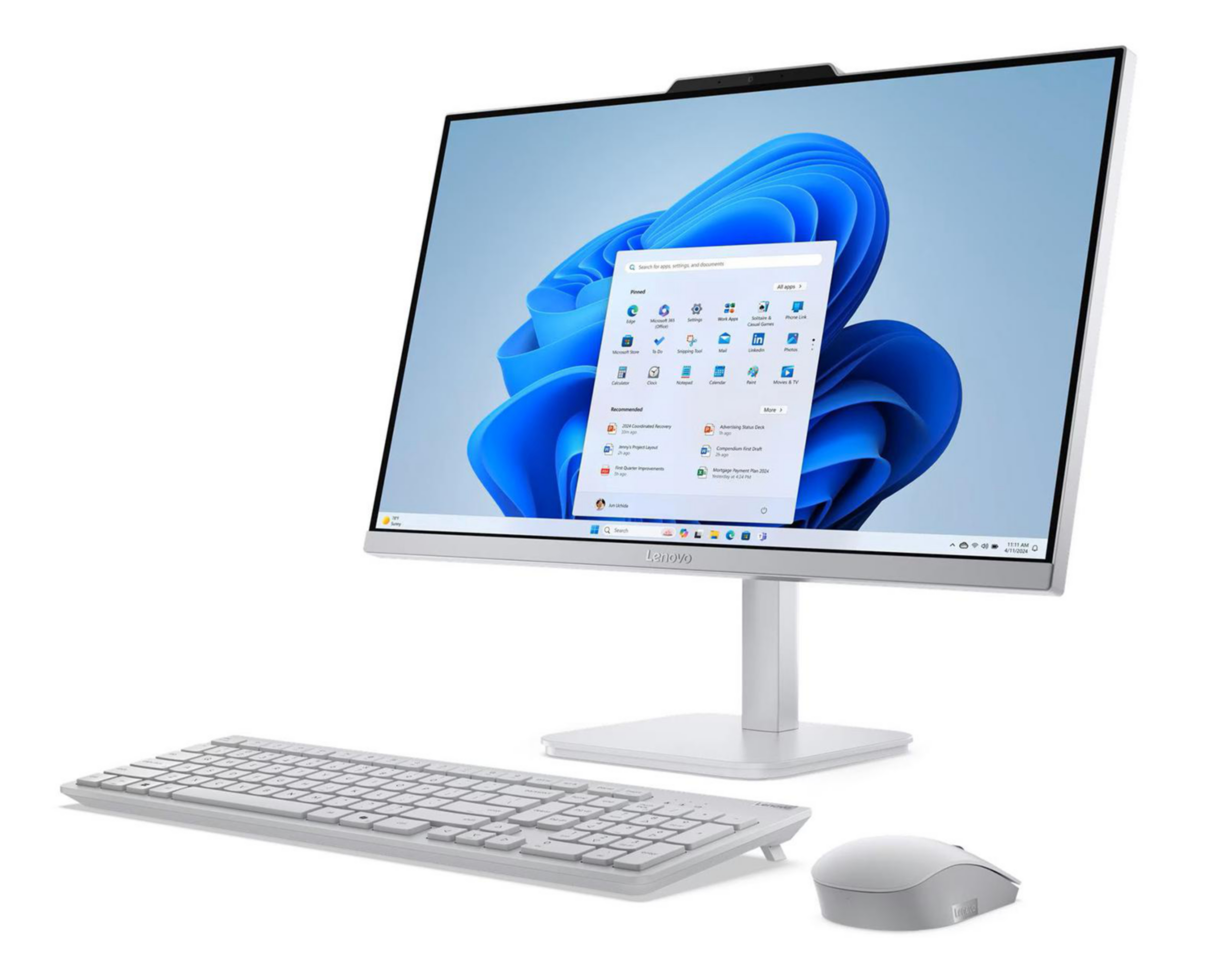 Foto 9 pulgar | Computadora de Escritorio Lenovo A100 23.8 Pulgadas Windows 11 Intel N100 8 GB RAM 256 GB SSD Gris