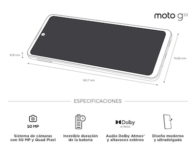 Foto 8 | Celular Motorola Liberado Moto G23 128 GB Azul