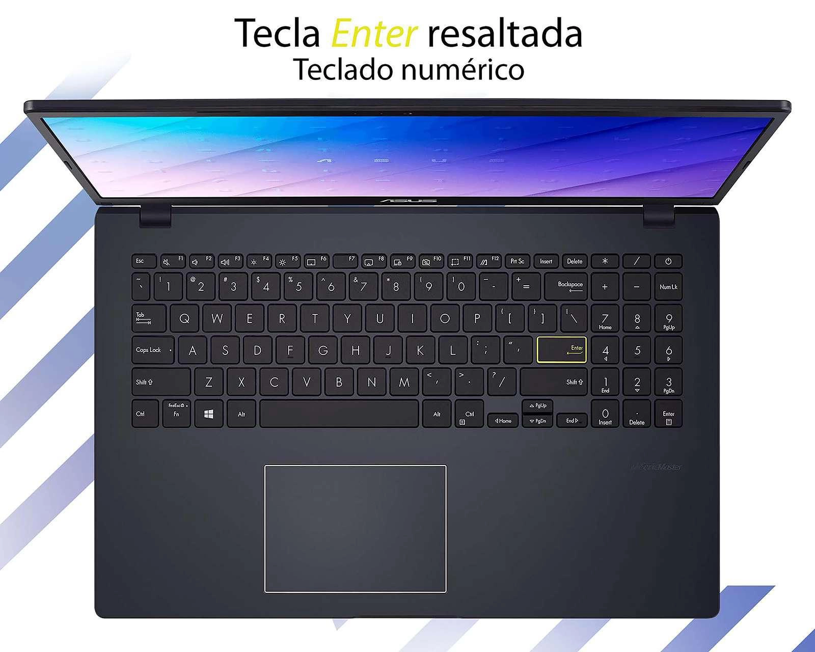 Foto 7 pulgar | Laptop Asus E510MA-BR1147W 15.6" Windows 11 Intel Celeron 8 GB RAM 128 GB SSD Negro