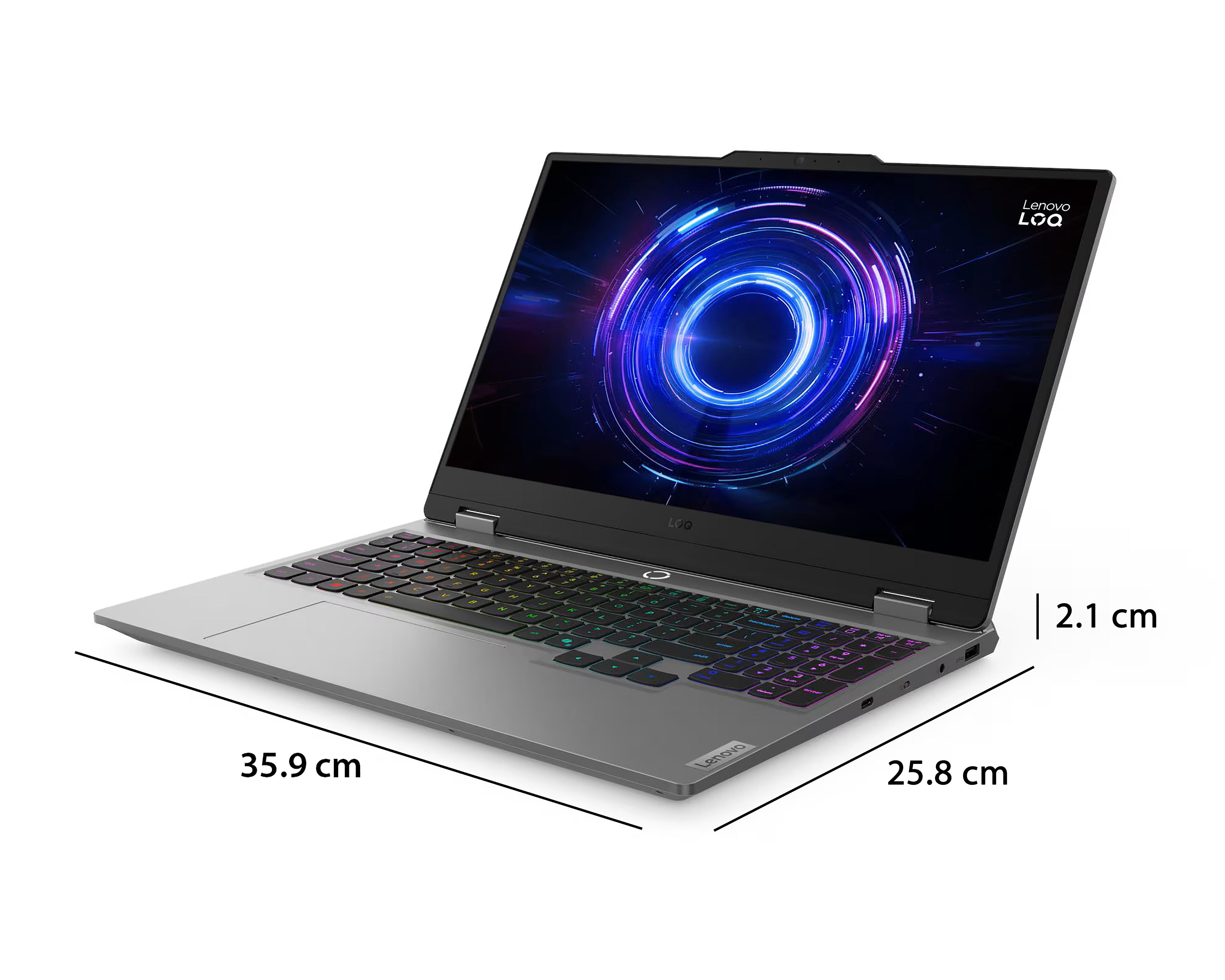 Foto 10 pulgar | Laptop Gamer Lenovo LOQ 15IRX10 15.6 Pulgadas NVIDIA GeForce RTX 5050 24 GB RAM 512 GB SSD Gris