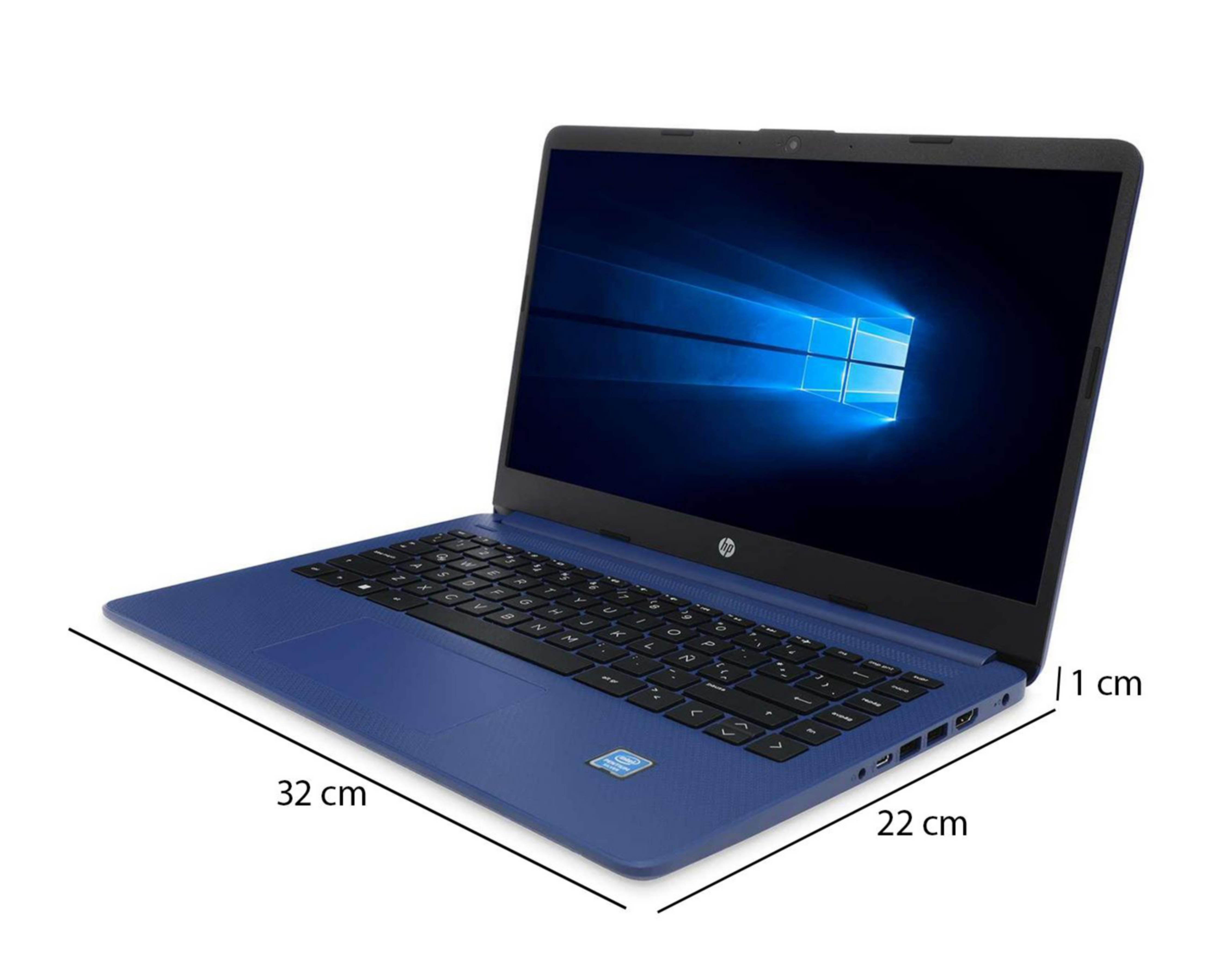 Foto 7 pulgar | Laptop HP 14-DQ0525 14" Windows 11 Home Intel Pentium Silver 8 GB RAM 256 GB SSD Azul