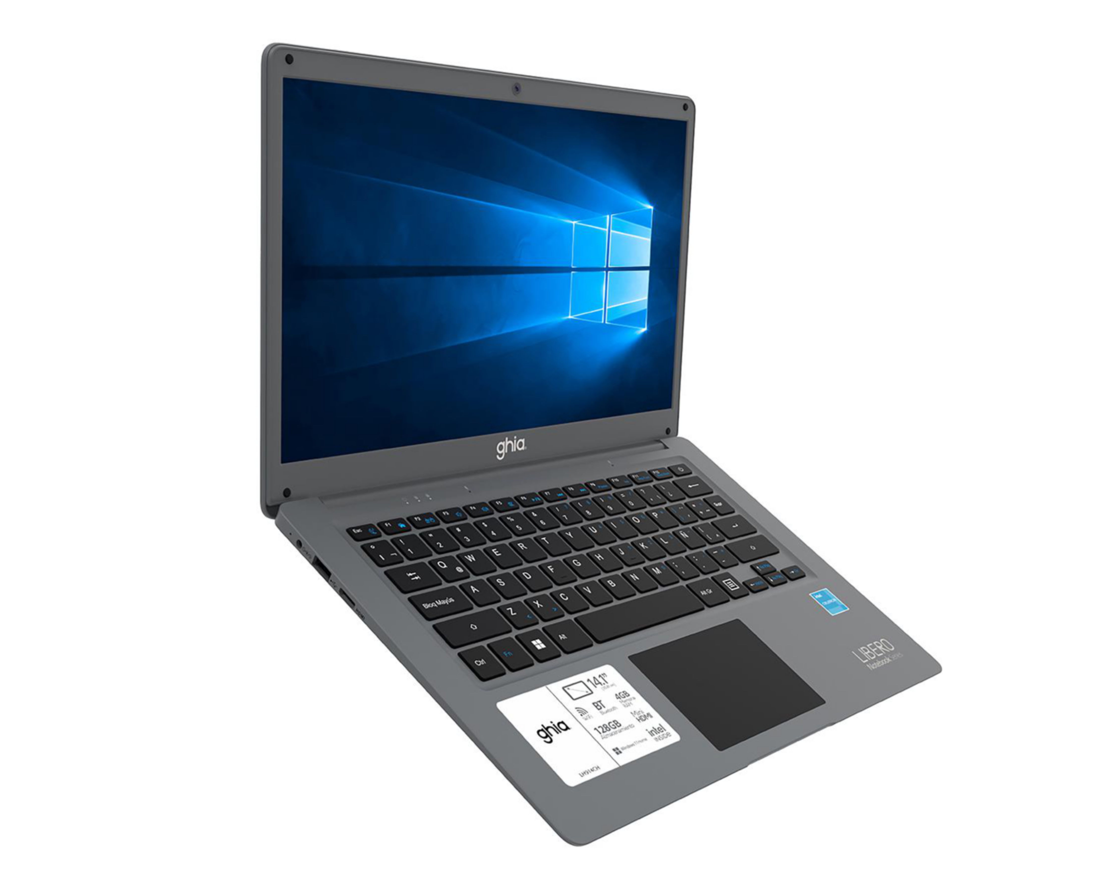 Foto 8 pulgar | Notebook Ghia NotGhia-432 14 Pulgadas Windows 11 Intel Celeron 4 GB RAM 128 GB eMMC Gris