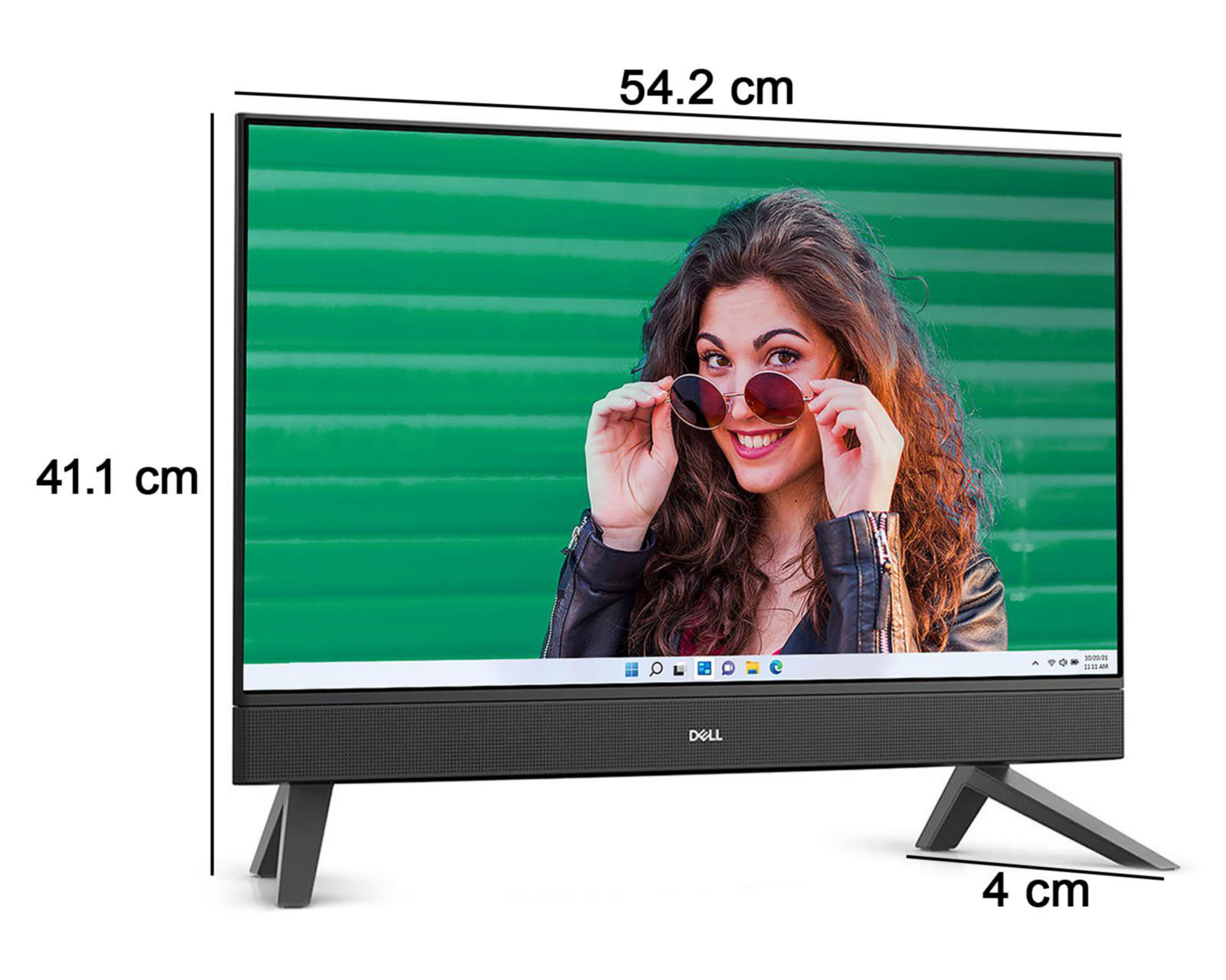 Foto 8 pulgar | Computadora de Escritorio Dell Y7D70 23.8 Pulgadas Windows 11 Home AMD Ryzen 8 GB RAM 512 SSD Negra