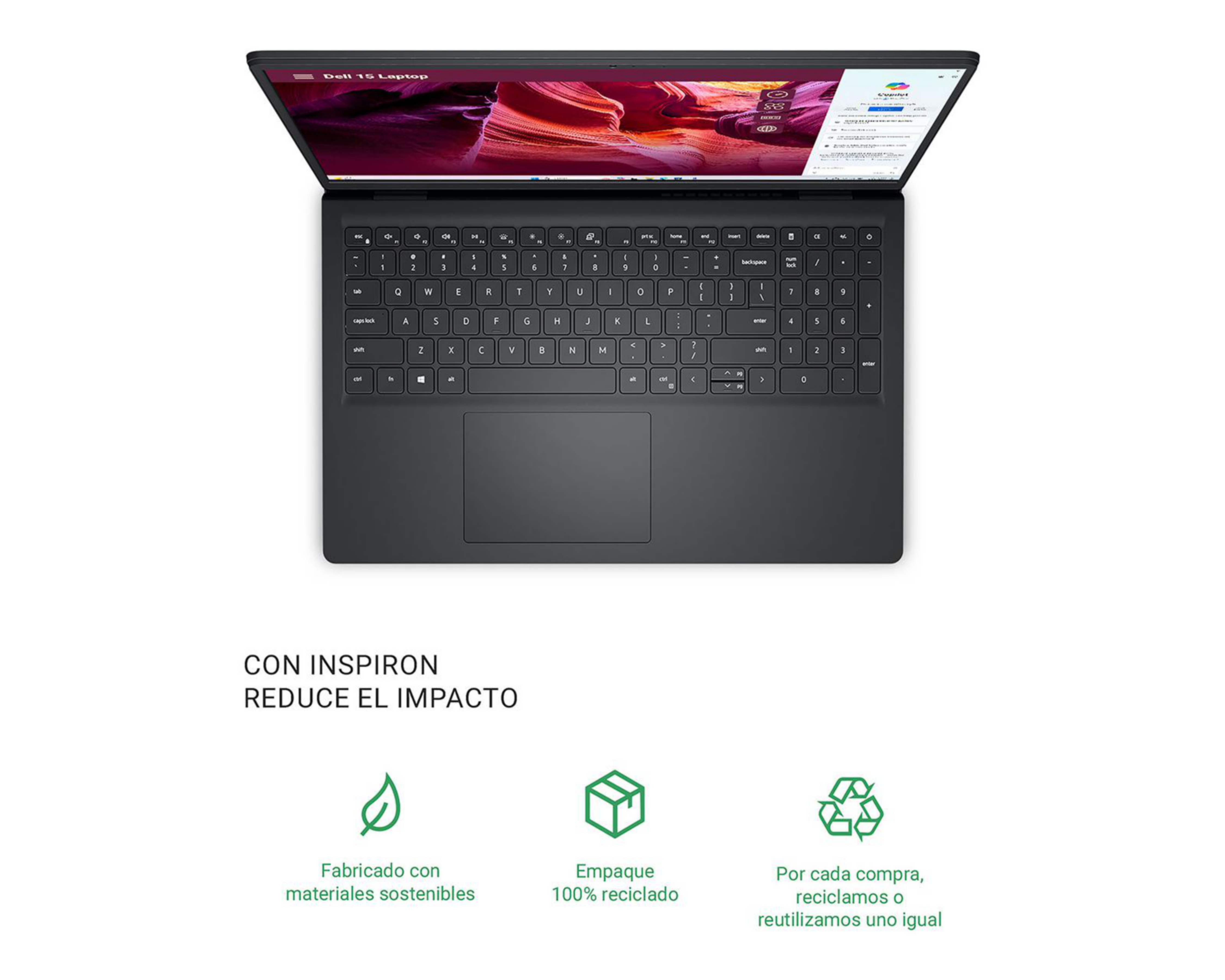 Foto 4 | Laptop Dell 15 DC15255 15.6 Pulgadas Windows 11 AMD Ryzen 7 16 GB RAM 1 TB SSD Negra