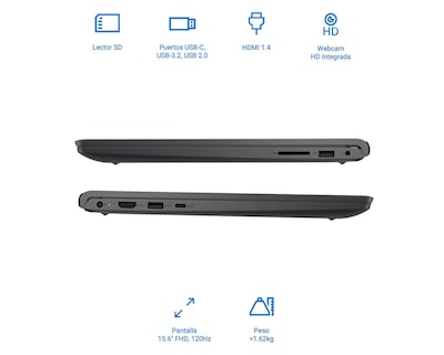 Foto 5 | Laptop Dell 15 DC15255 15.6 Pulgadas Windows 11 AMD Ryzen 7 16 GB RAM 1 TB SSD Negra