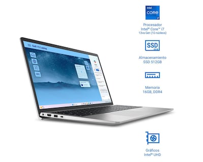 Foto 3 | Laptop Dell 0Y8RM 15.6 Pulgadas Windows 11 Intel Core i7 16 GB RAM 512 GB SSD Plateada