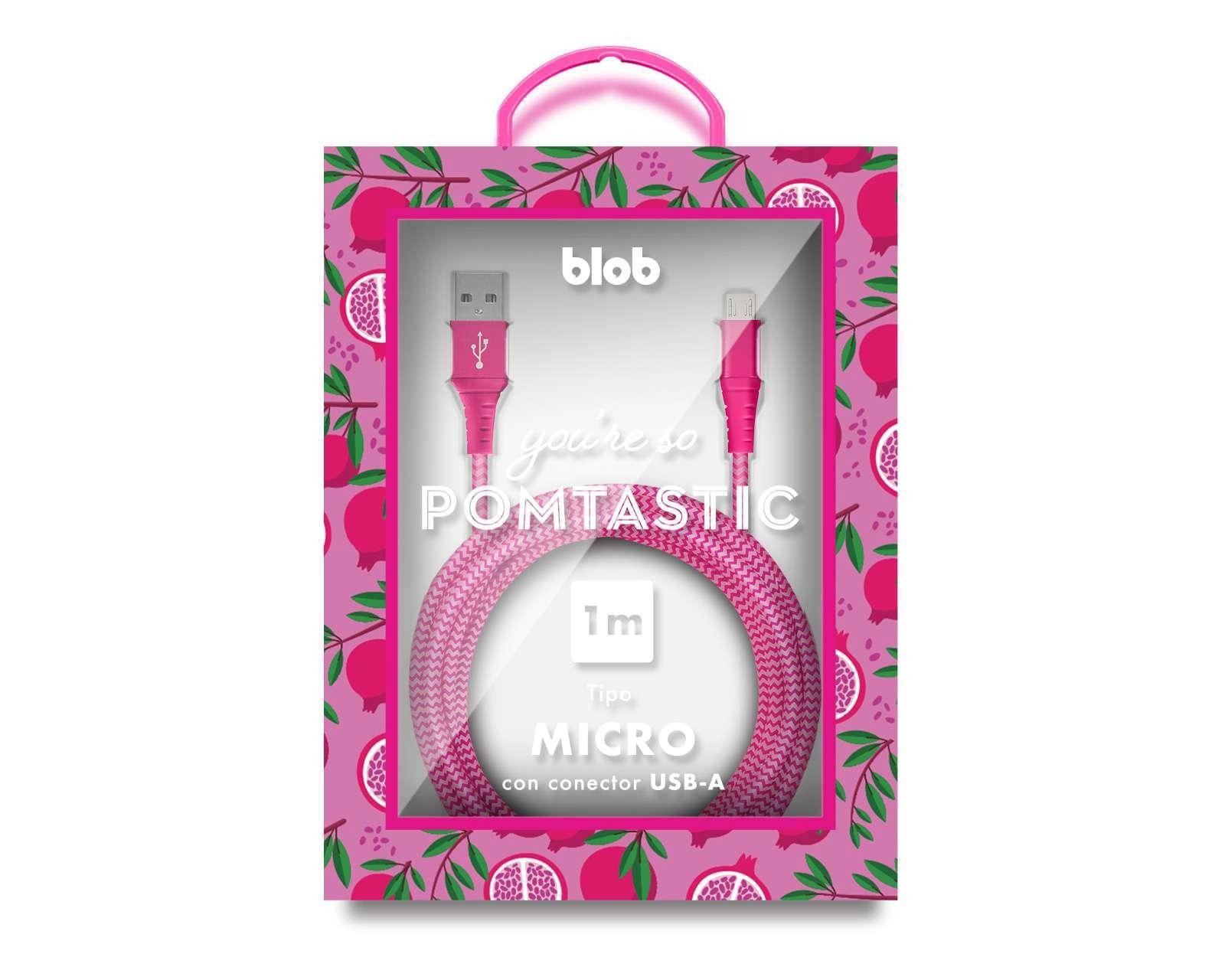 Foto 2 | Cable Blob Tipo Micro - USB-A 1 Metro