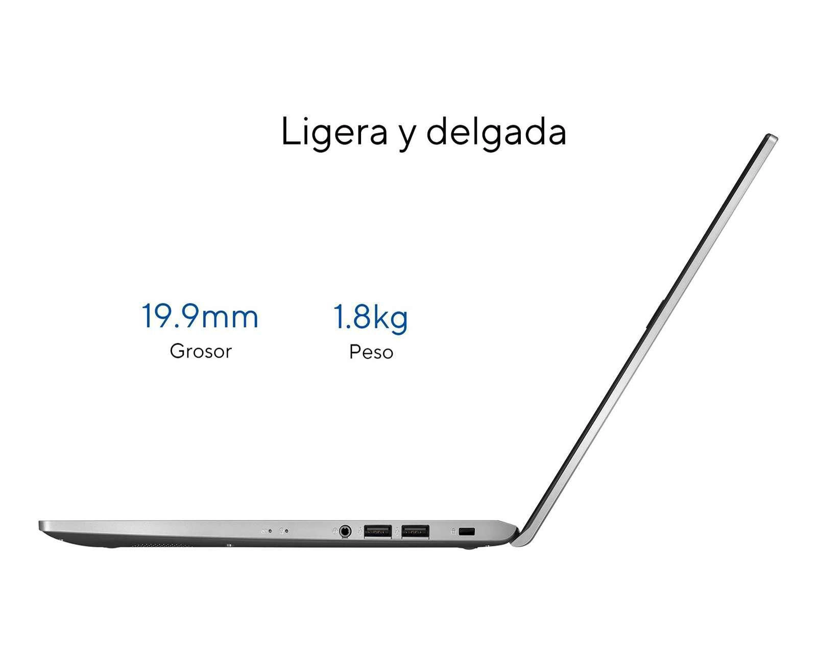 Foto 5 pulgar | Laptop Asus X515JA-BQ2768W 15.6" Intel Core i5 8 GB RAM 256 SSD Plata