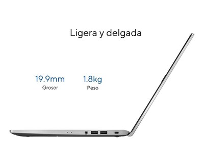 Foto 4 | Laptop Asus X515JA-BQ2768W 15.6" Intel Core i5 8 GB RAM 256 SSD Plata