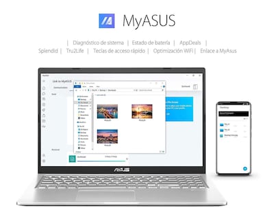 Foto 8 | Laptop Asus X515JA-BQ2768W 15.6" Intel Core i5 8 GB RAM 256 SSD Plata