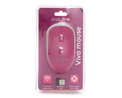 Foto 3 | Mouse Inalámbrico Easy Line EL-995135 Rosa