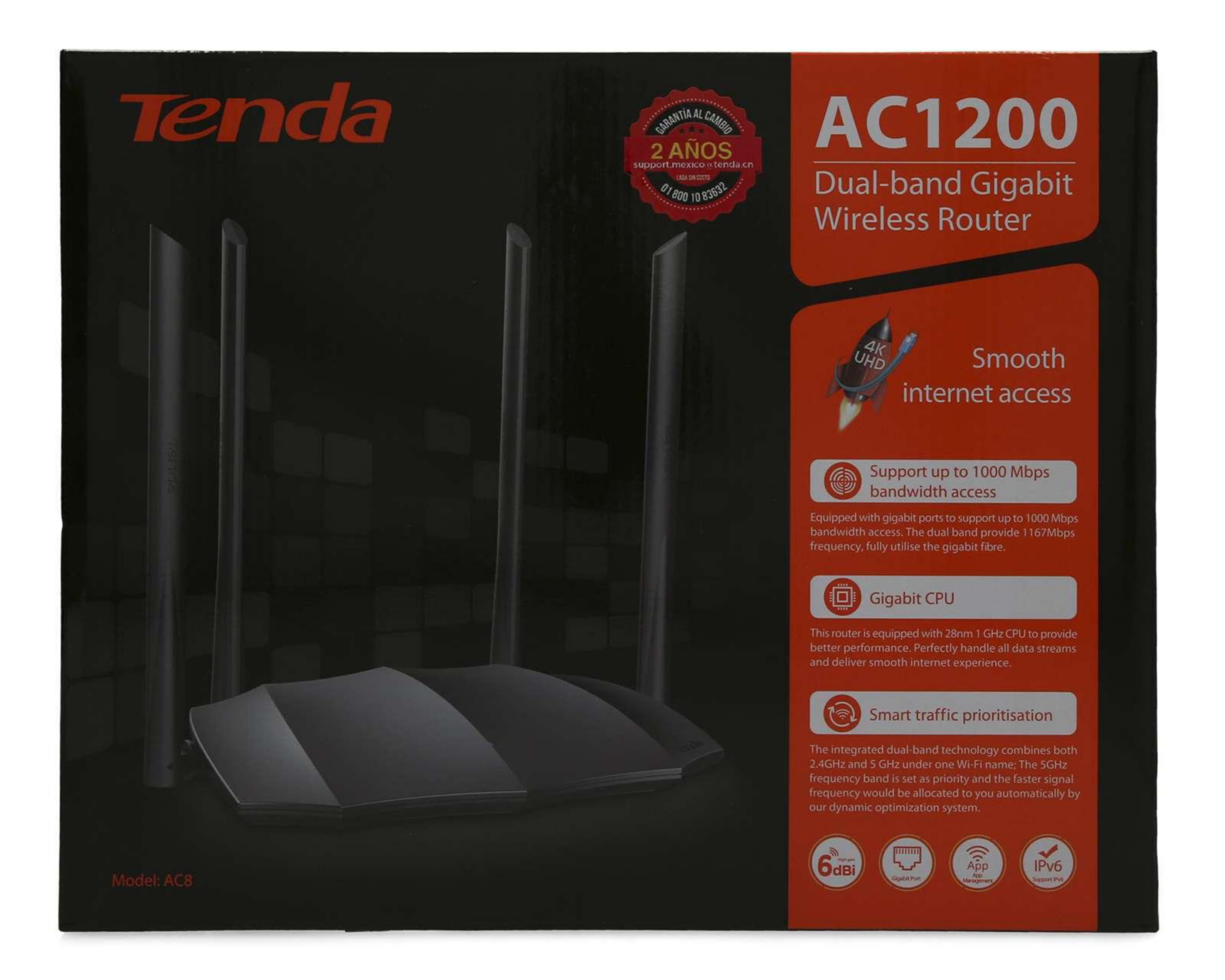 Foto 5 | Router Inalámbrico Tenda AC8