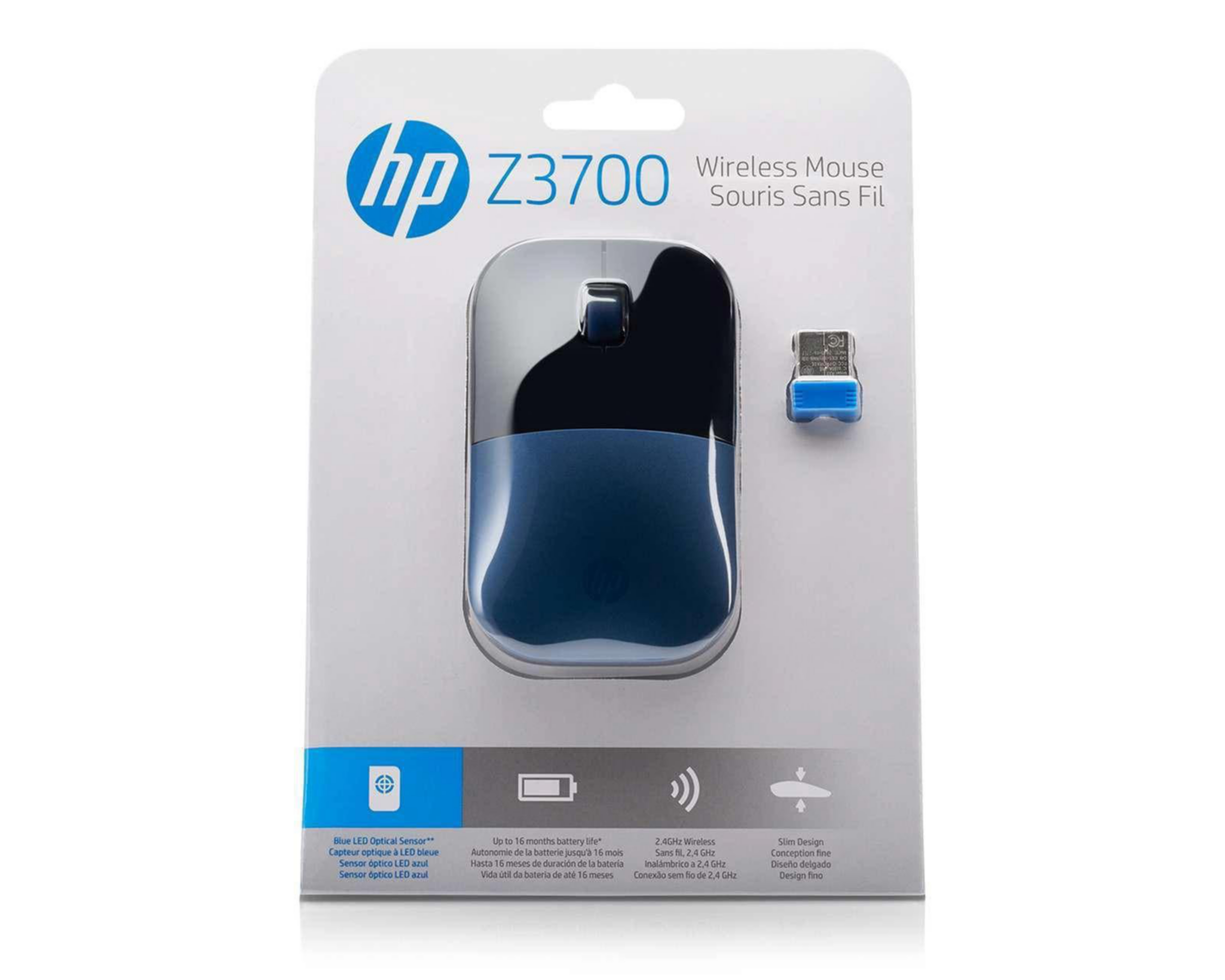 Foto 7 pulgar | Mouse HP Lumiere Blue Z3700 (7UH88AA)