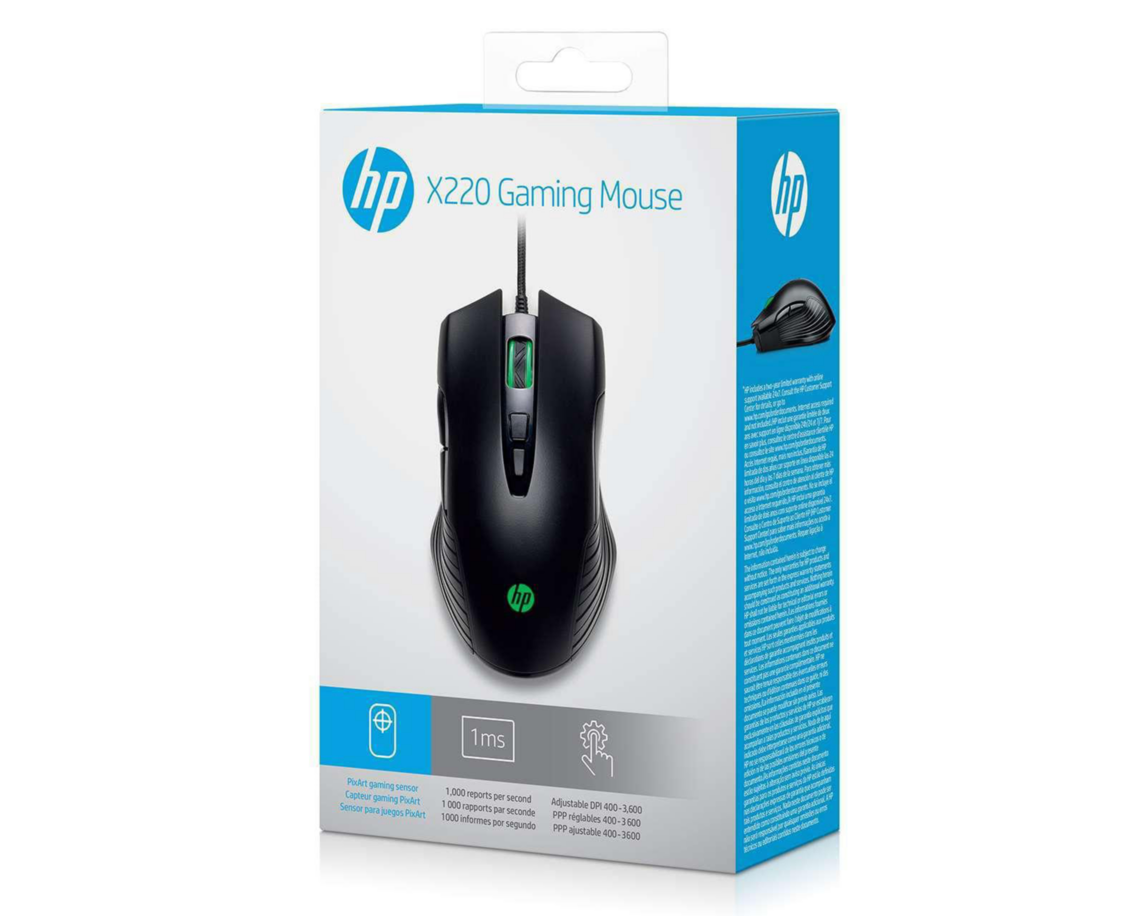 Foto 7 pulgar | Mouse Alámbrico Gaming HP X220