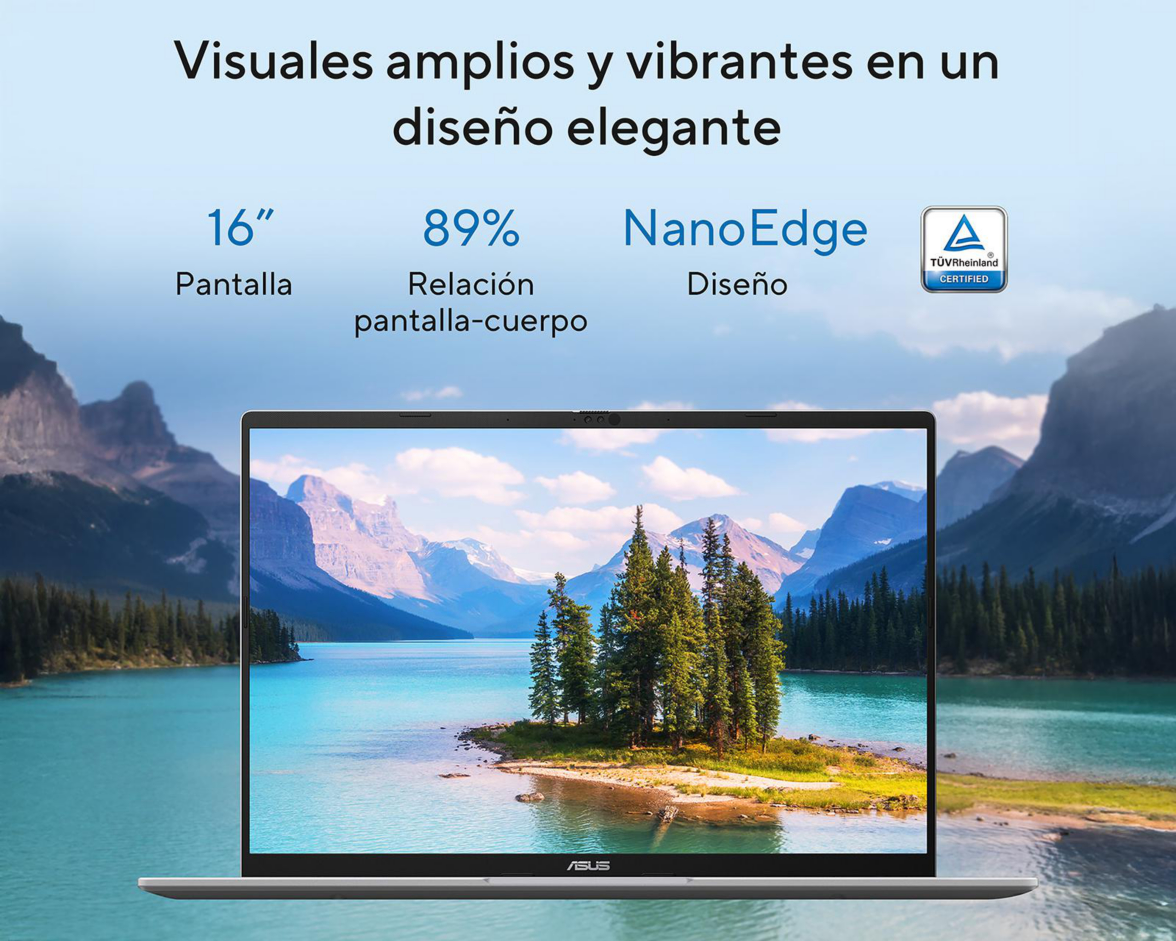 Foto 4 pulgar | Laptop Asus Vivobook 16 X1607CA-MB155W 16 Pulgadas Windows 11 Intel Core Ultra 5 16 GB RAM 512 GB SSD Plateada + Mo