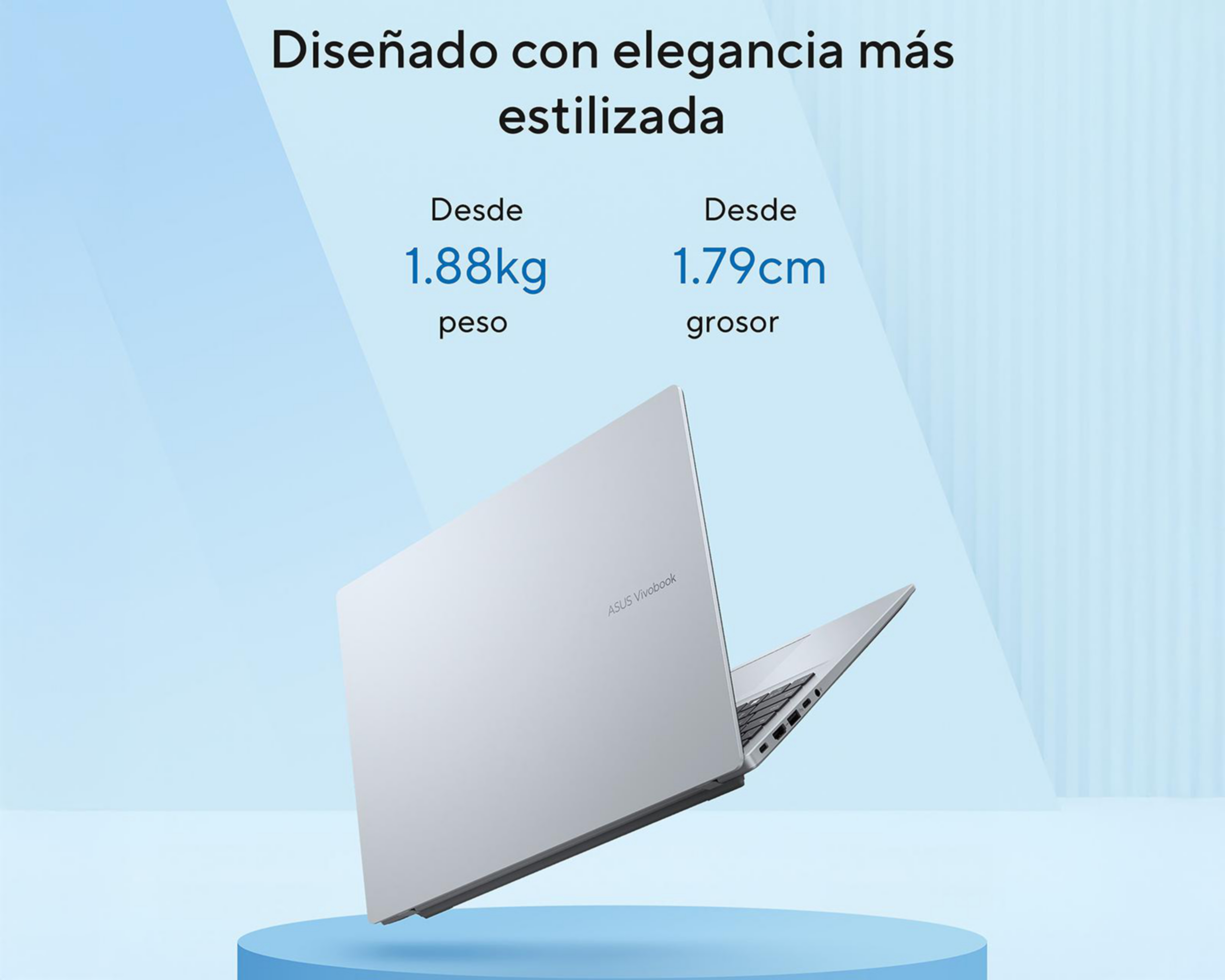 Foto 5 pulgar | Laptop Asus Vivobook 16 X1607CA-MB155W 16 Pulgadas Windows 11 Intel Core Ultra 5 16 GB RAM 512 GB SSD Plateada + Mo